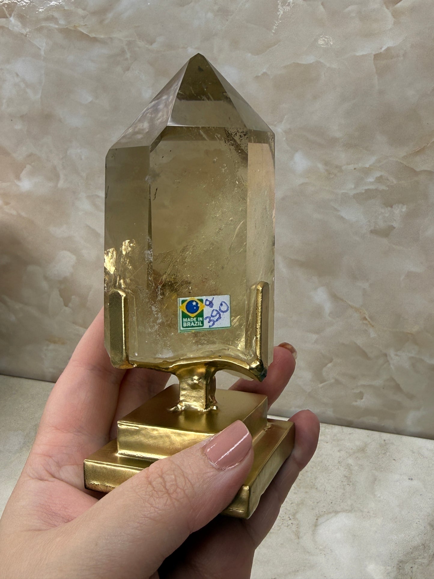 Citrine on Stand from Brazil