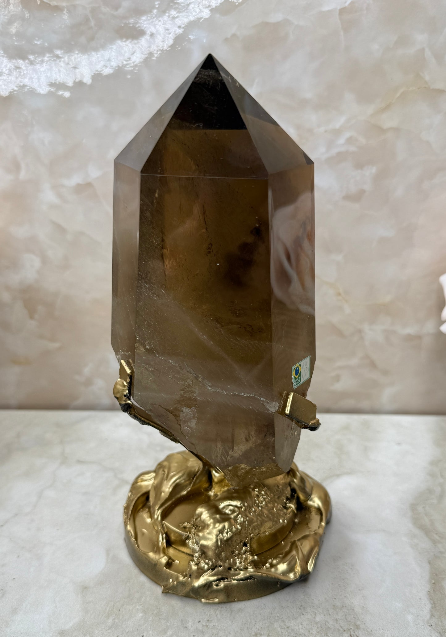 Smokey Citrine on Stand from Brazil