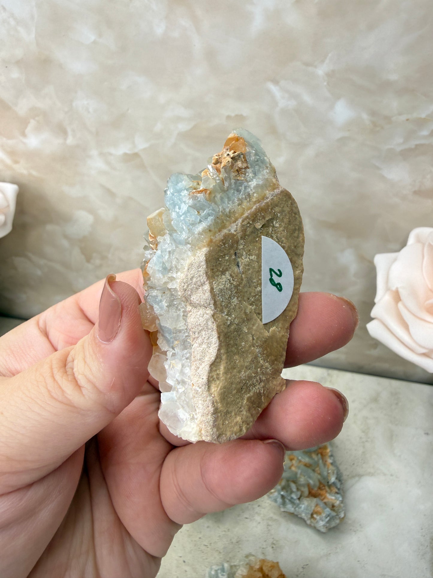 Blue Barite Cluster