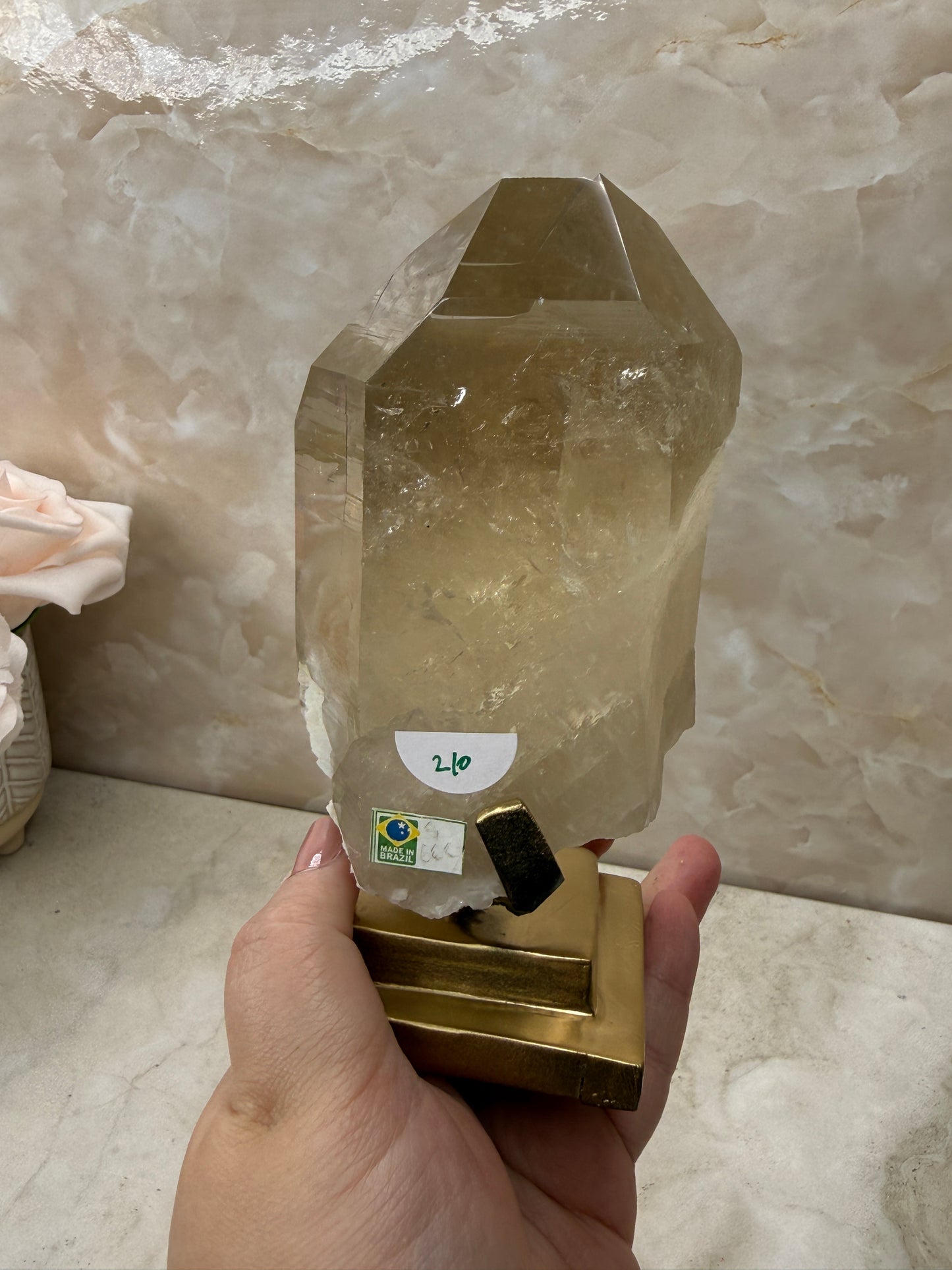 Citrine on Stand from Brazil