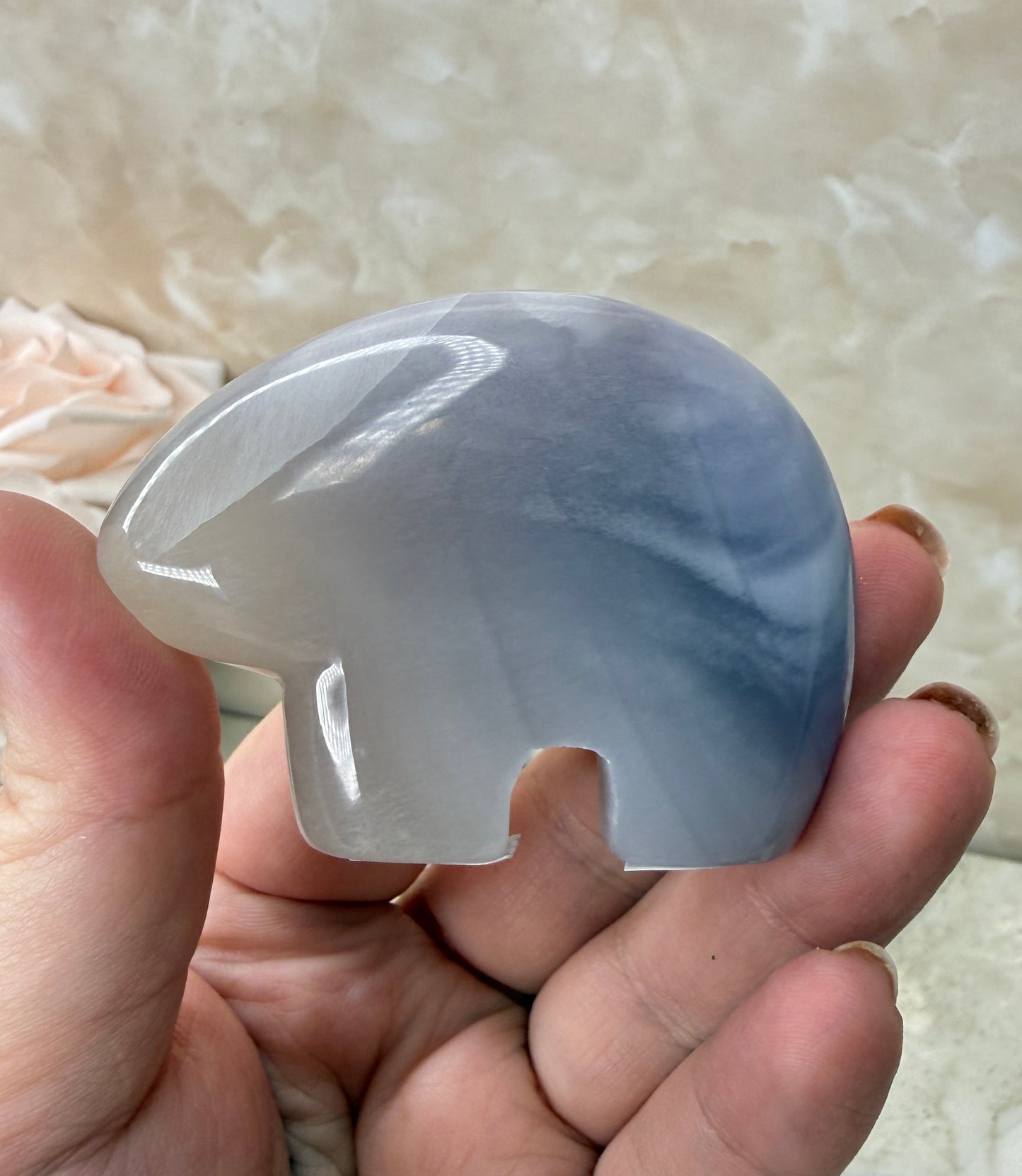 Lavender Fluorite Bear