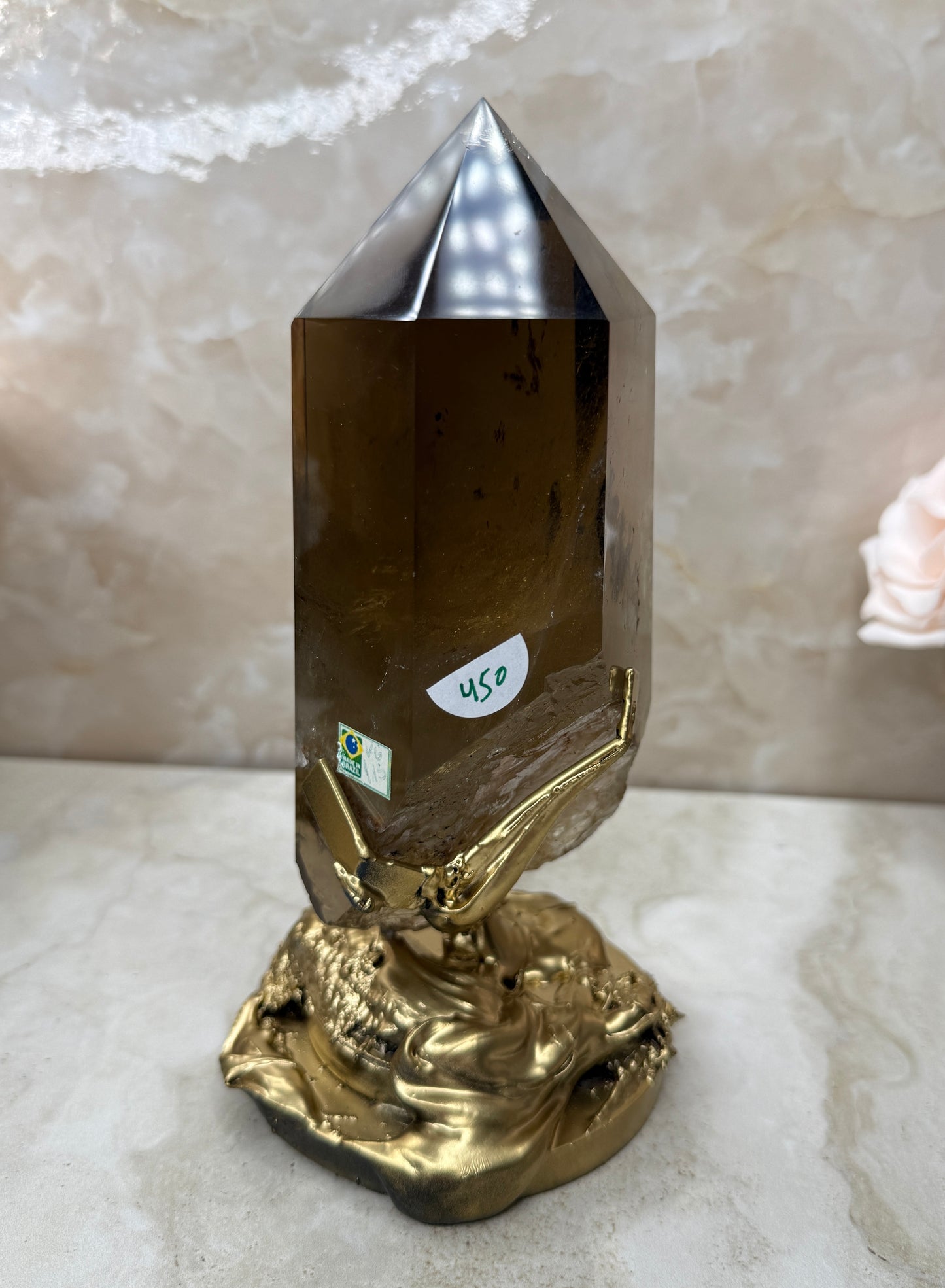 Smokey Citrine on Stand from Brazil