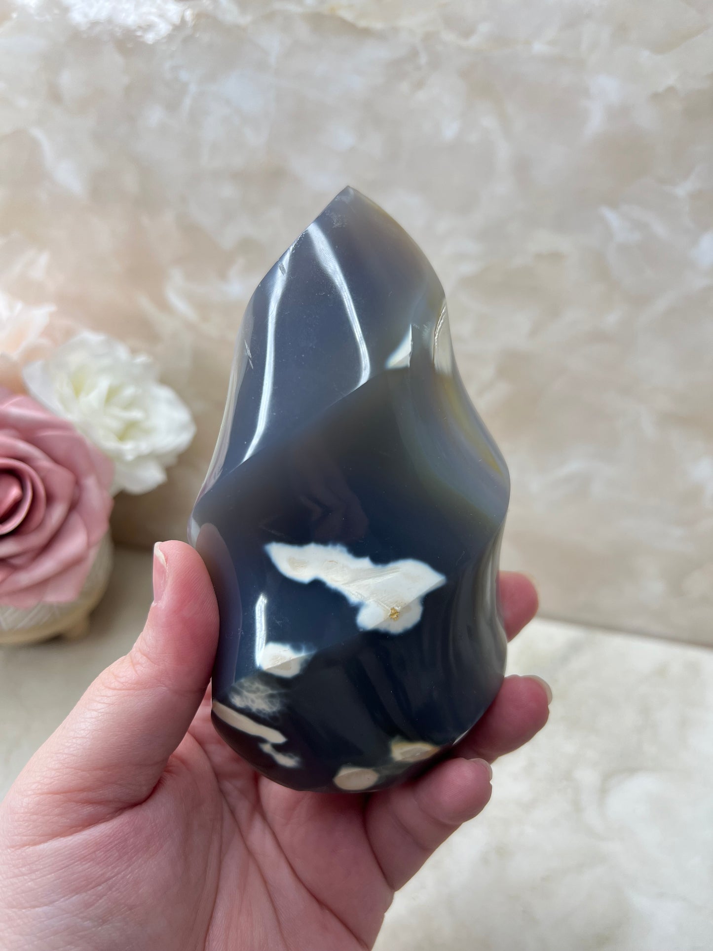 Orca Agate Flame