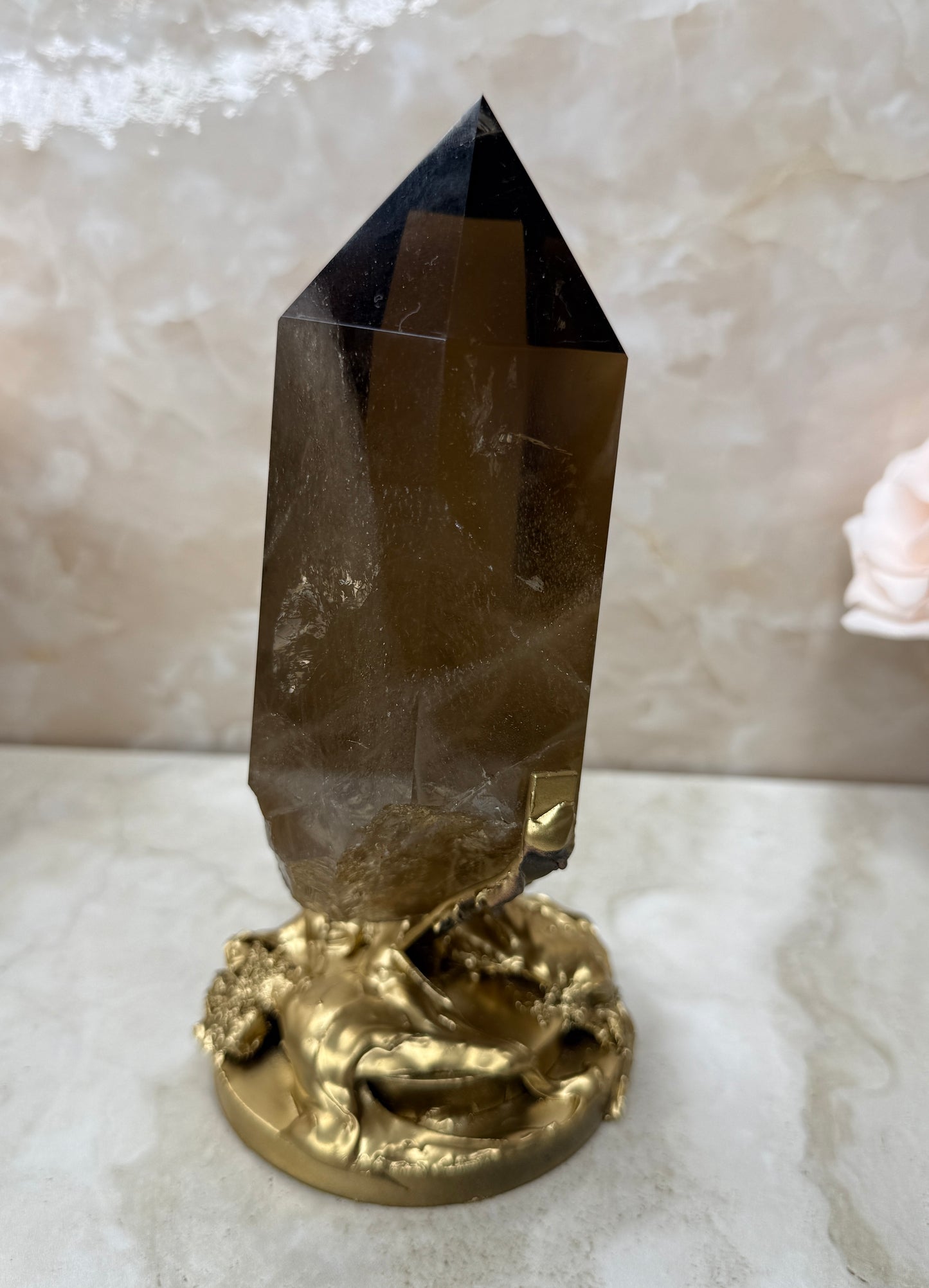 Smokey Citrine on Stand from Brazil