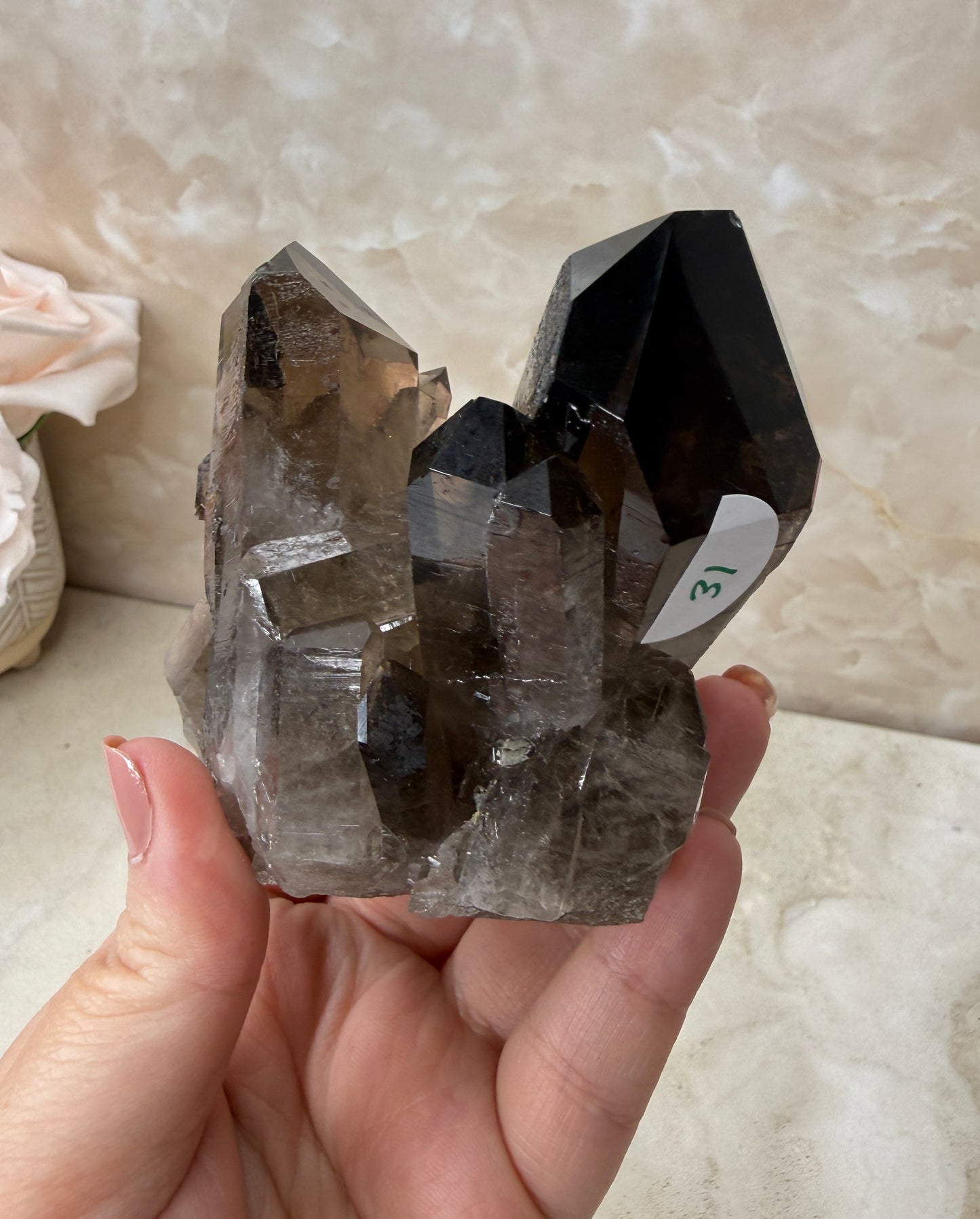 Smokey Quartz Cluster (Heated)