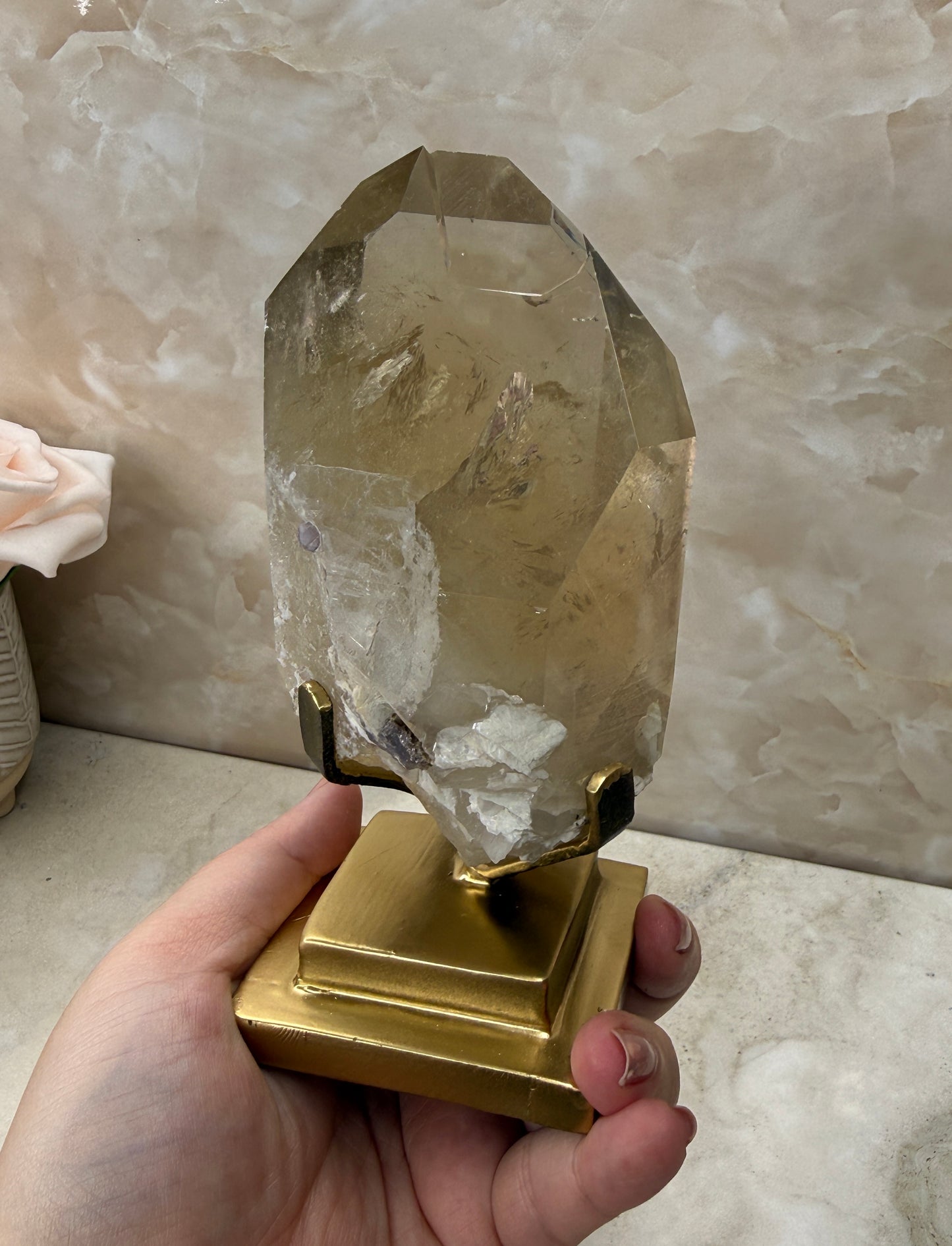 Citrine on Stand from Brazil