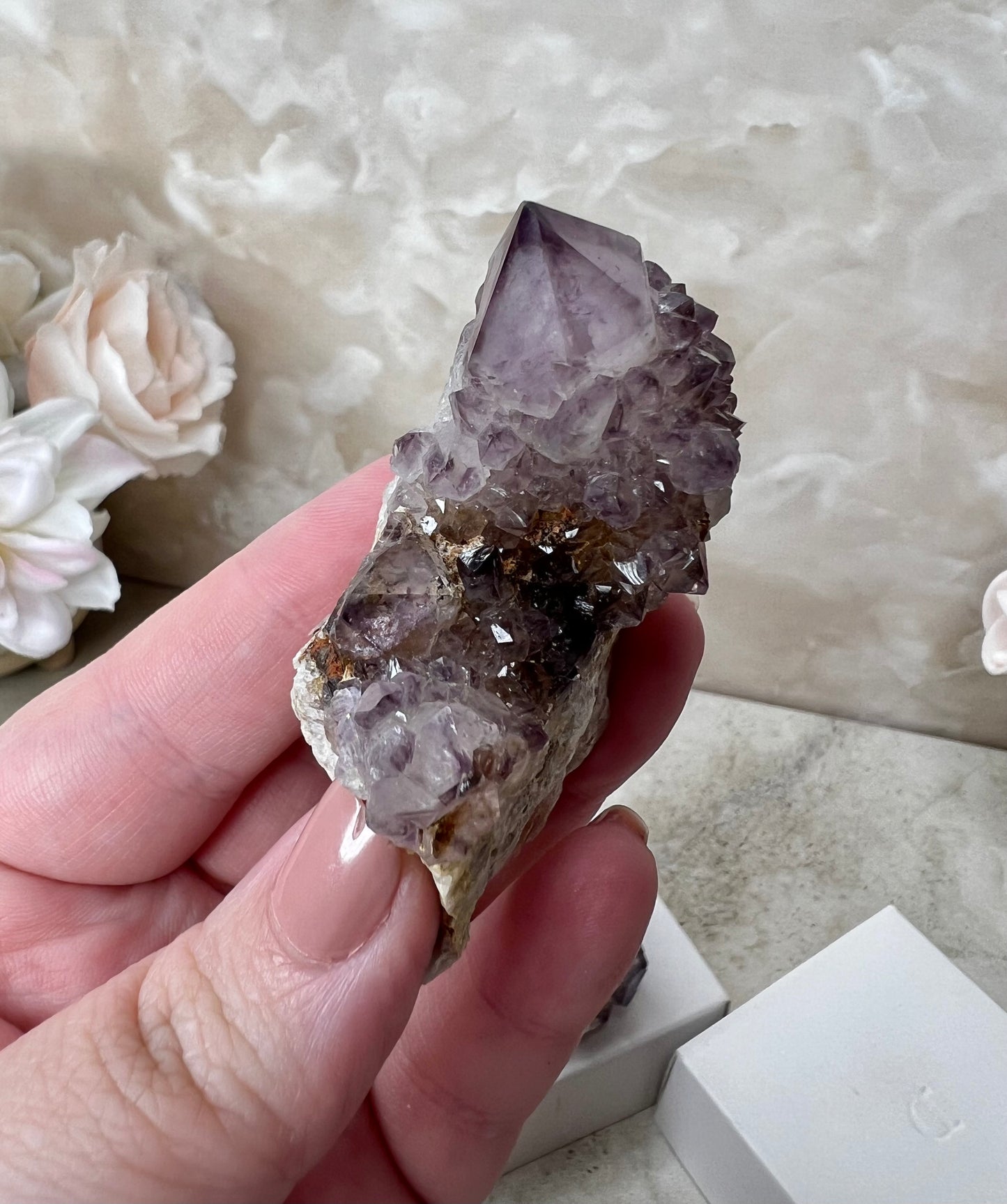 Dark Spirit Quartz Cluster