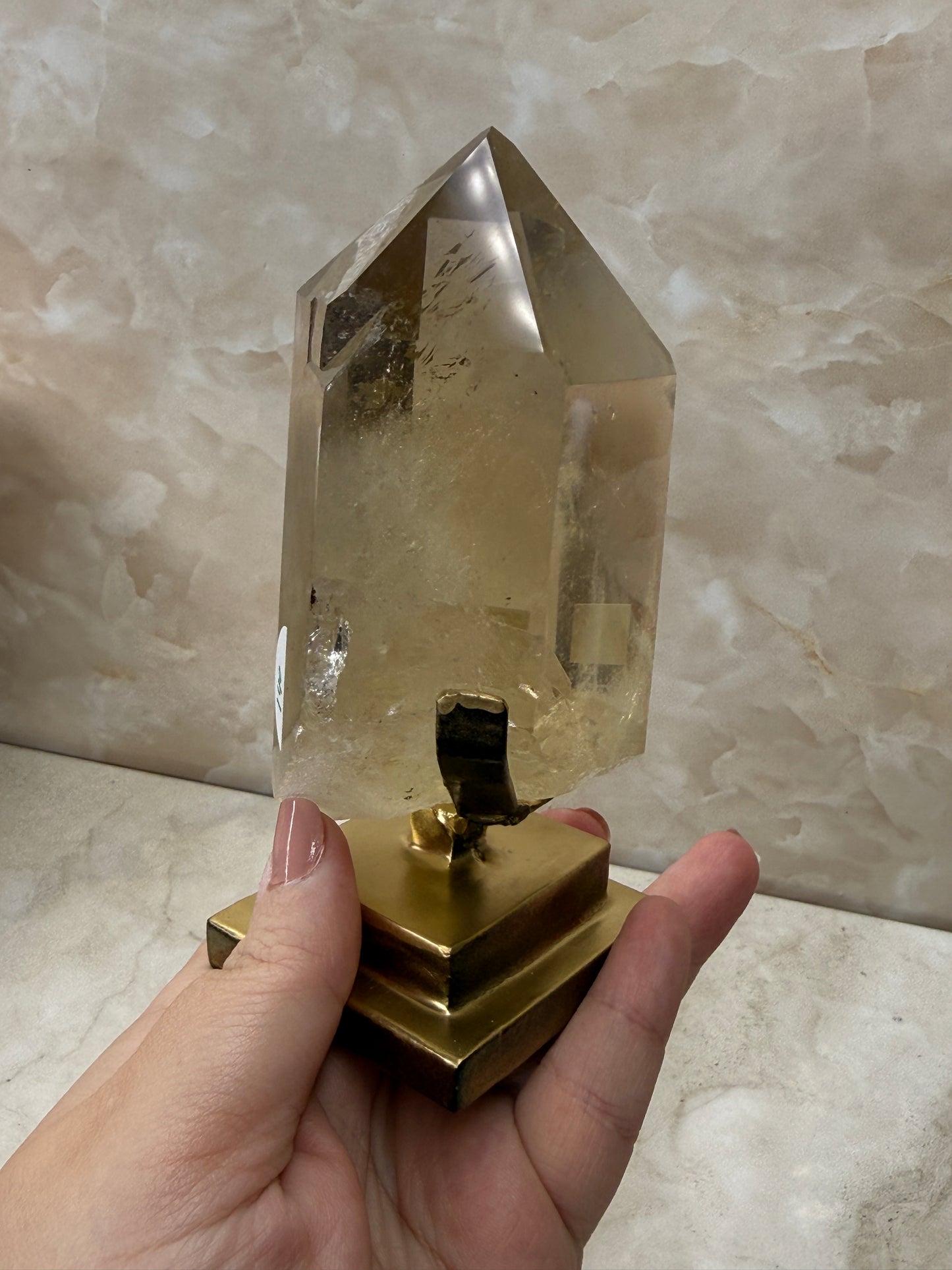 Citrine on Stand from Brazil