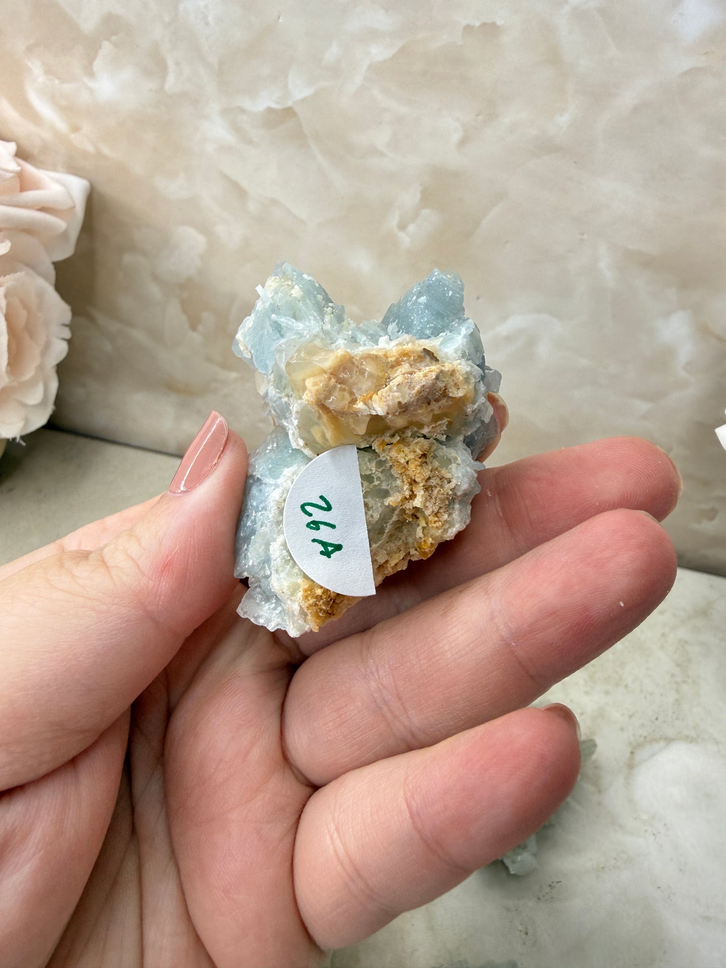 Blue Barite Cluster
