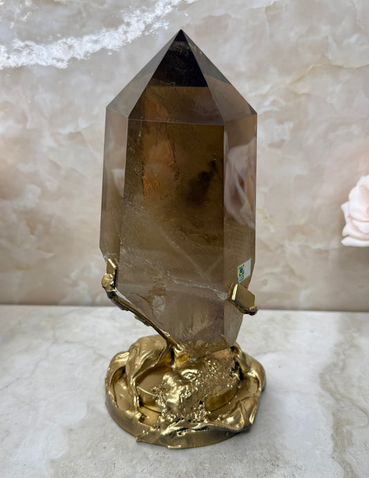 Smokey Citrine on Stand from Brazil