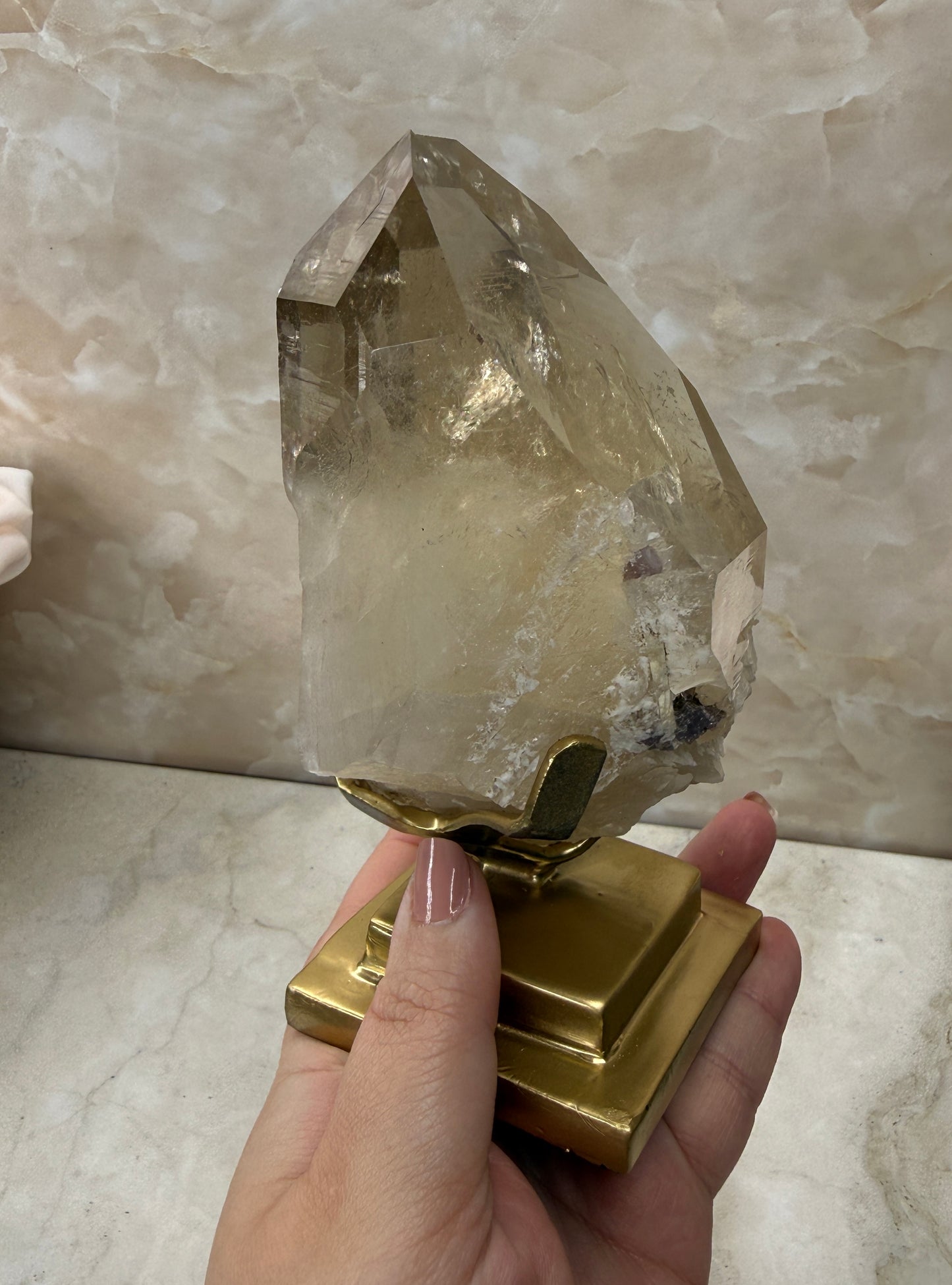 Citrine on Stand from Brazil