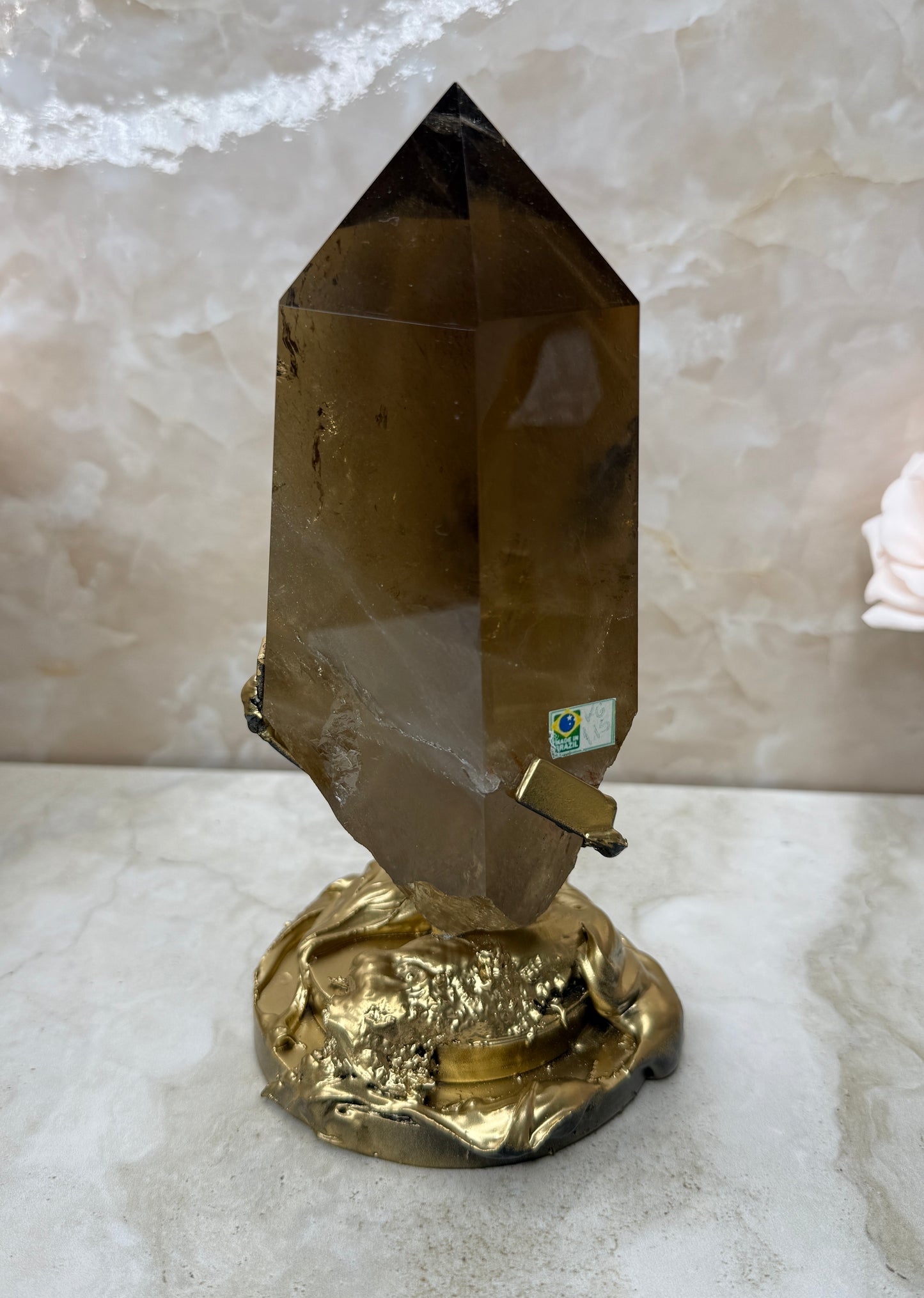 Smokey Citrine on Stand from Brazil