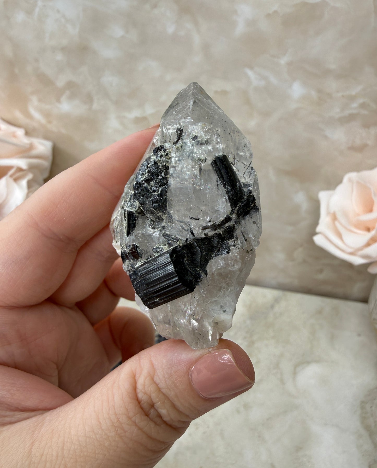 Namibian Tourmaline on Feldspar