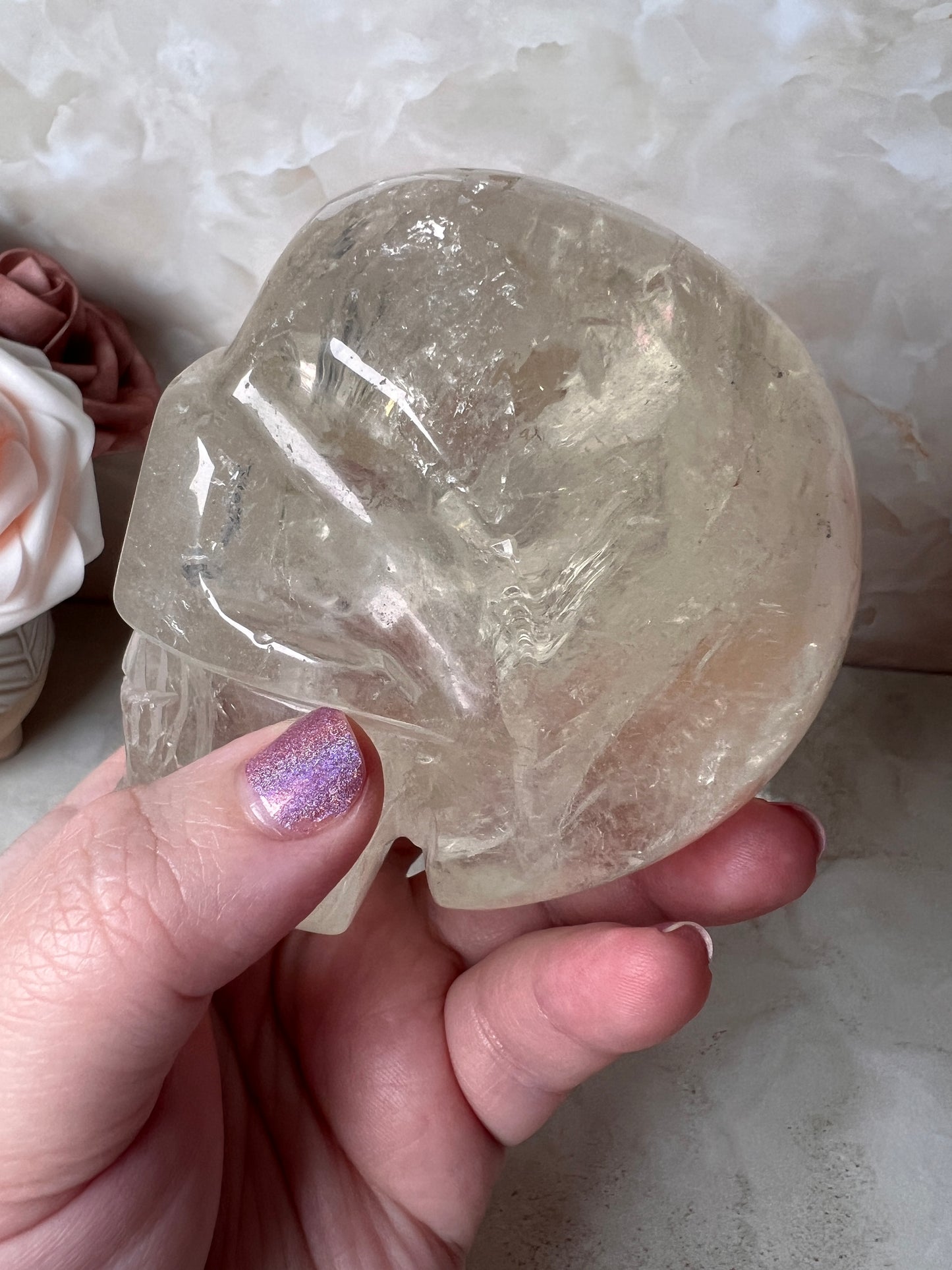 Citrine Skull