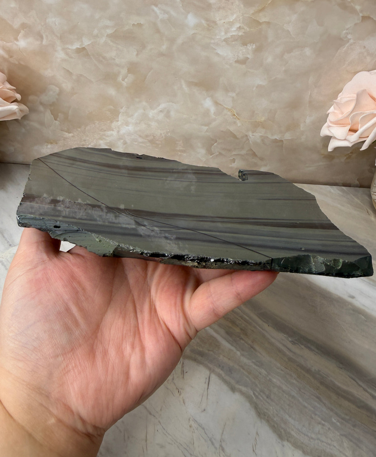 Platinum Obsidian Slab