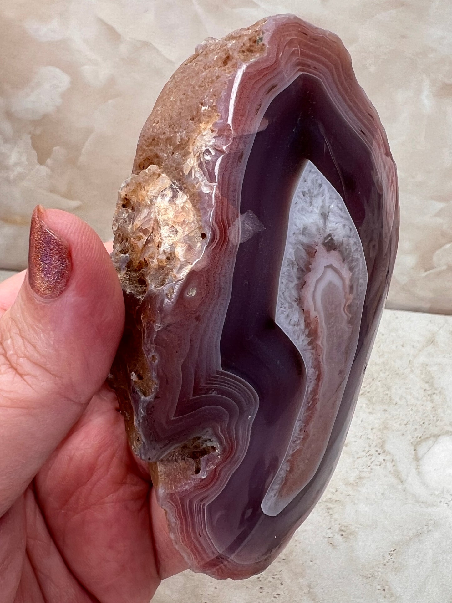 Zimbabwe Agate Geode