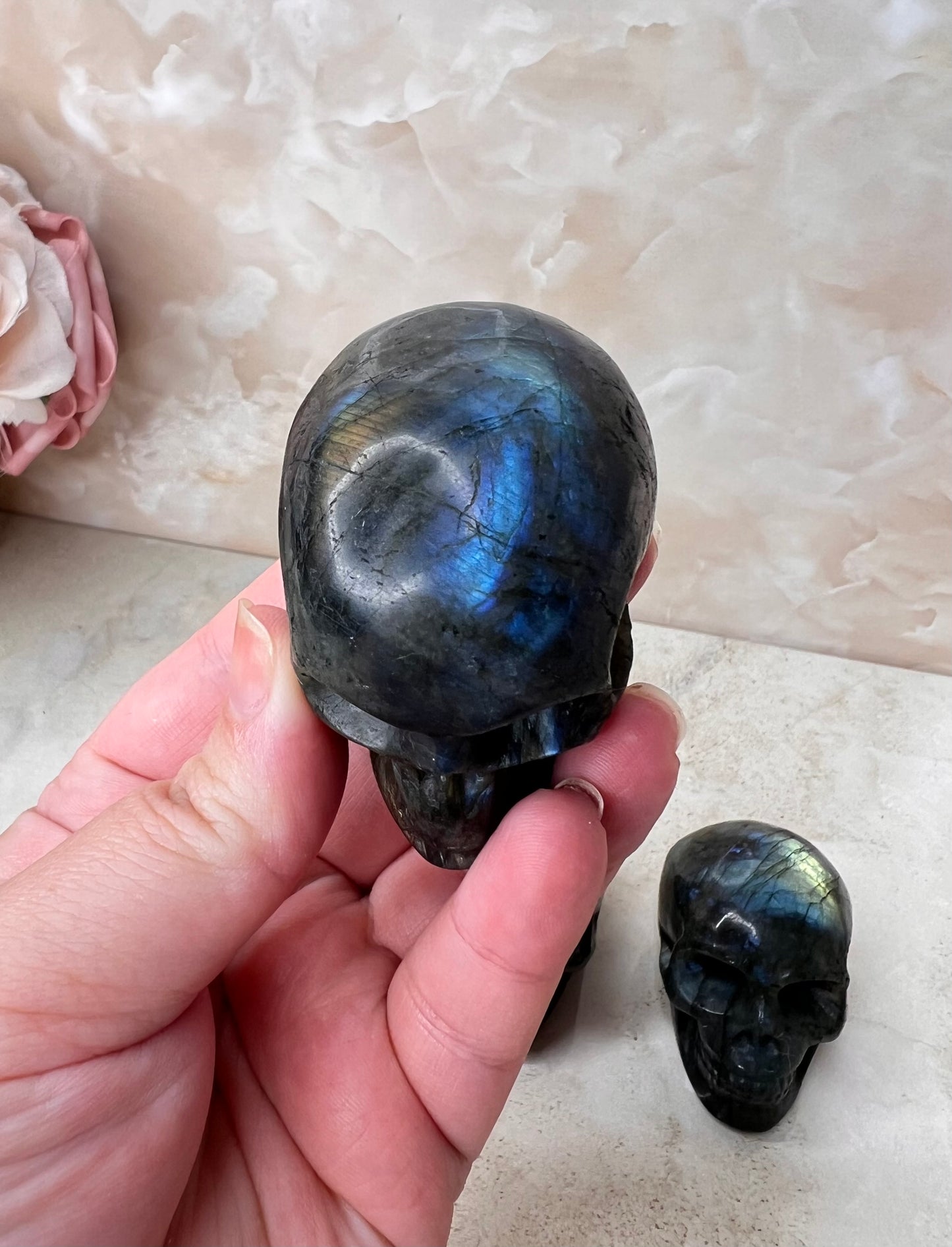 Labradorite Skull