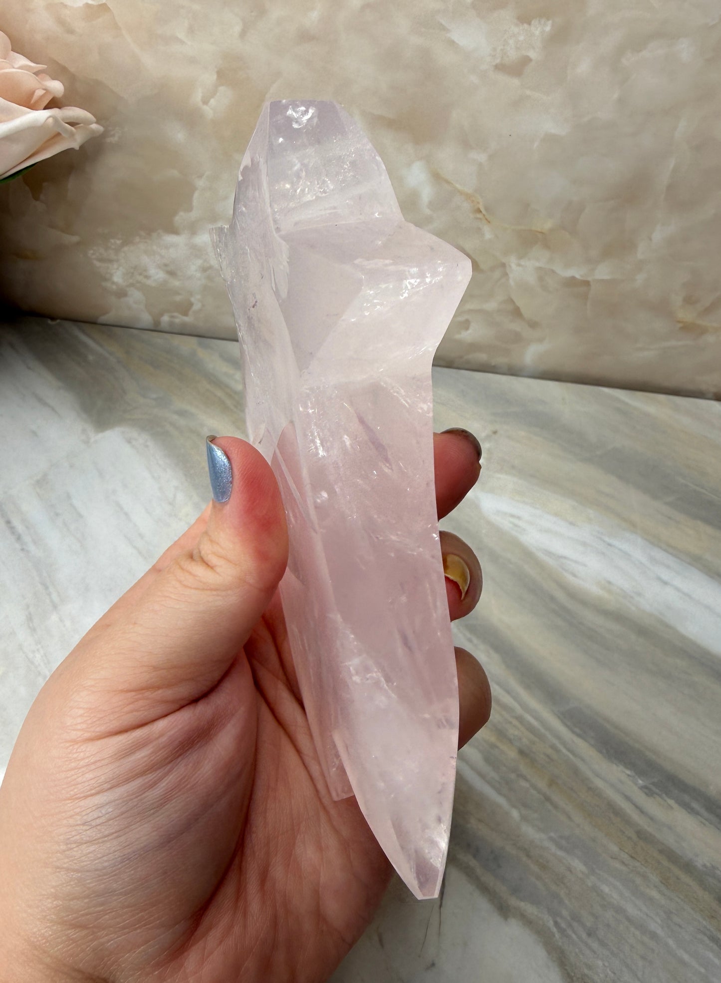 Girasol Rose Quartz Shooting Star from Brazil