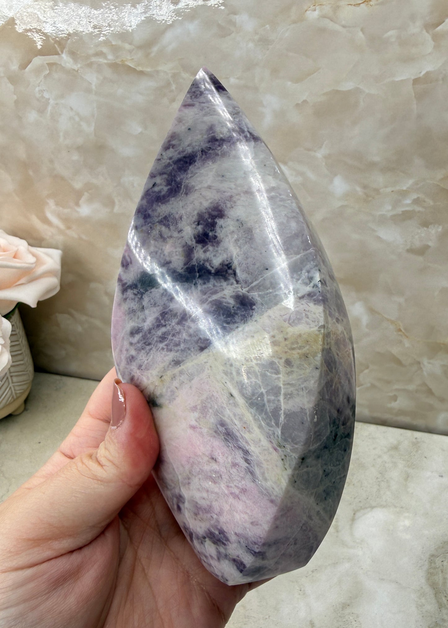 Rare Pink Sodalite Flame