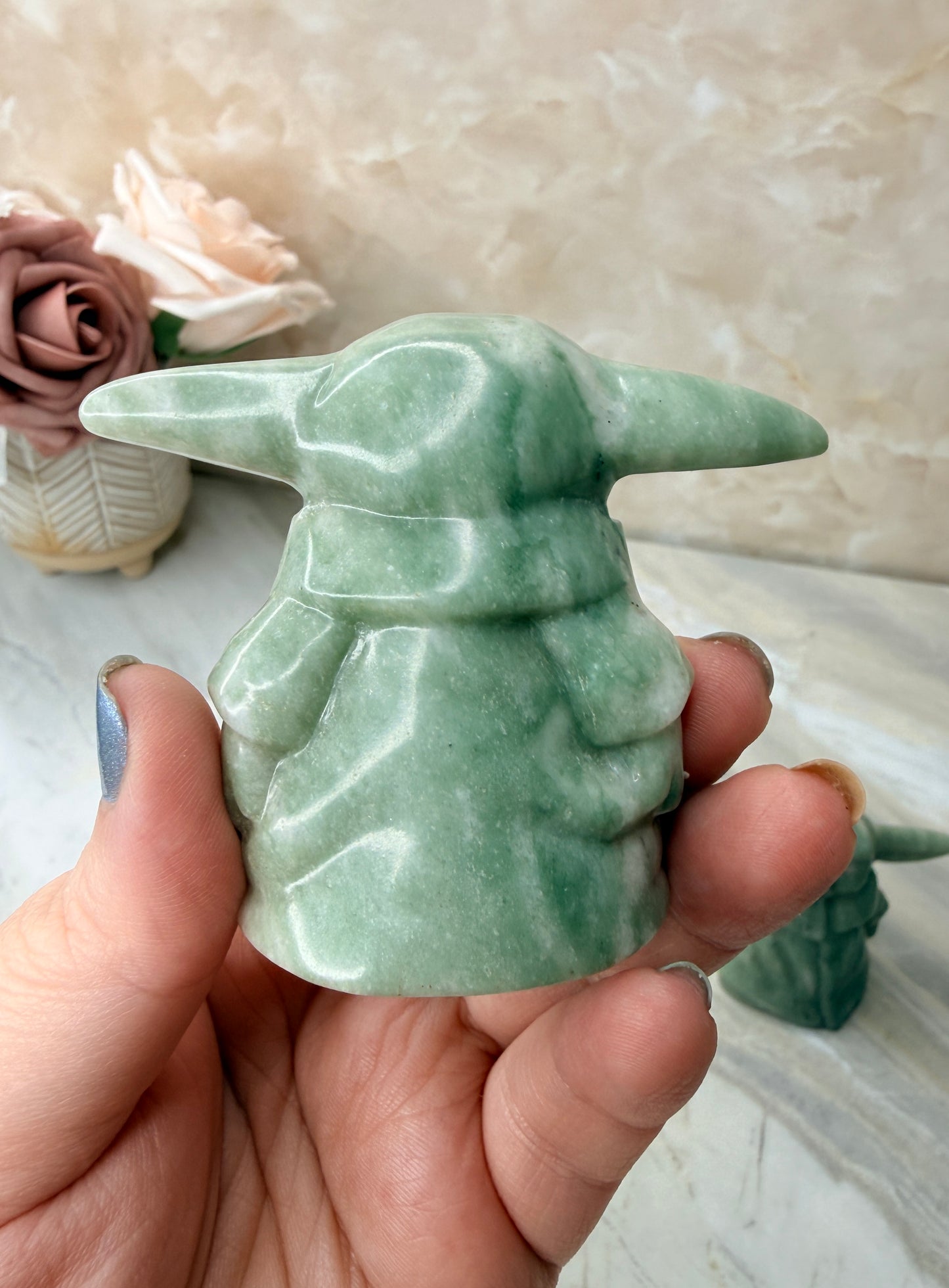 Jade Grogu Carving