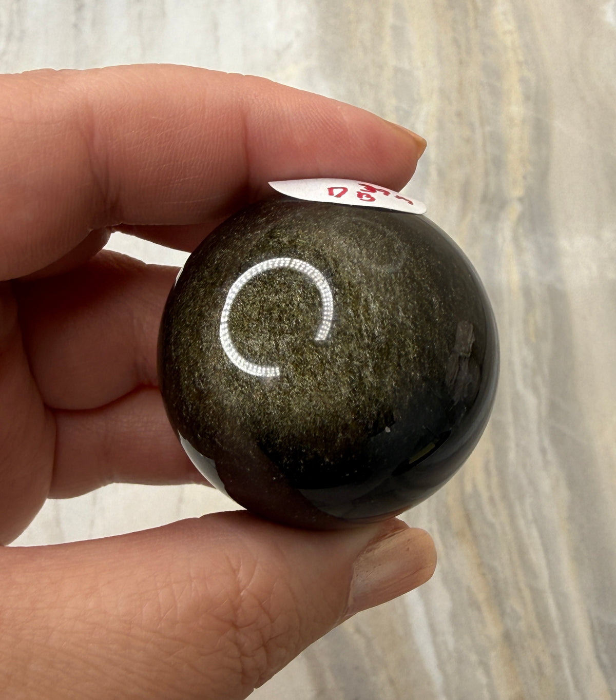 Gold Sheen Obsidian Sphere 38mm
