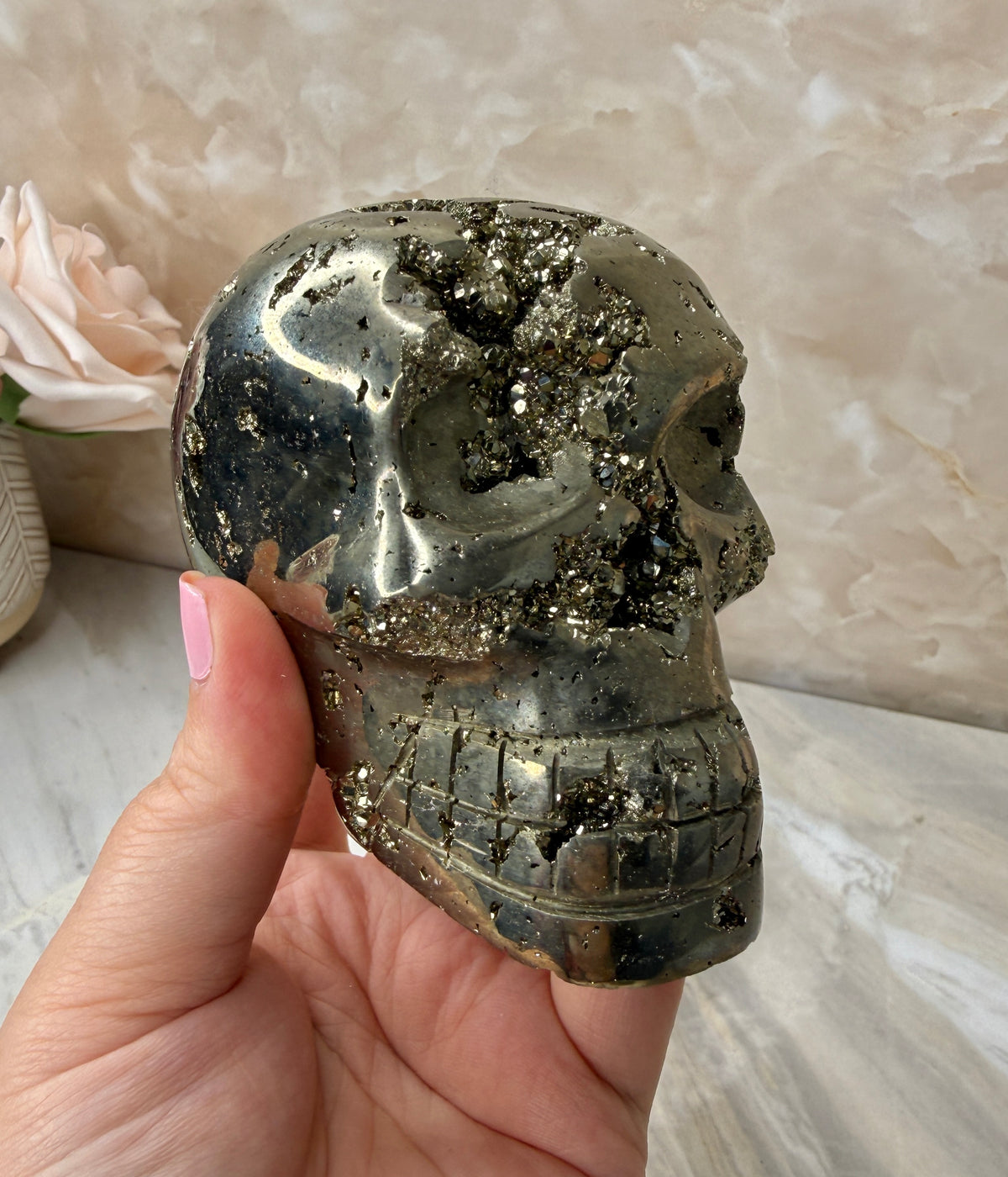 Pyrite Skull