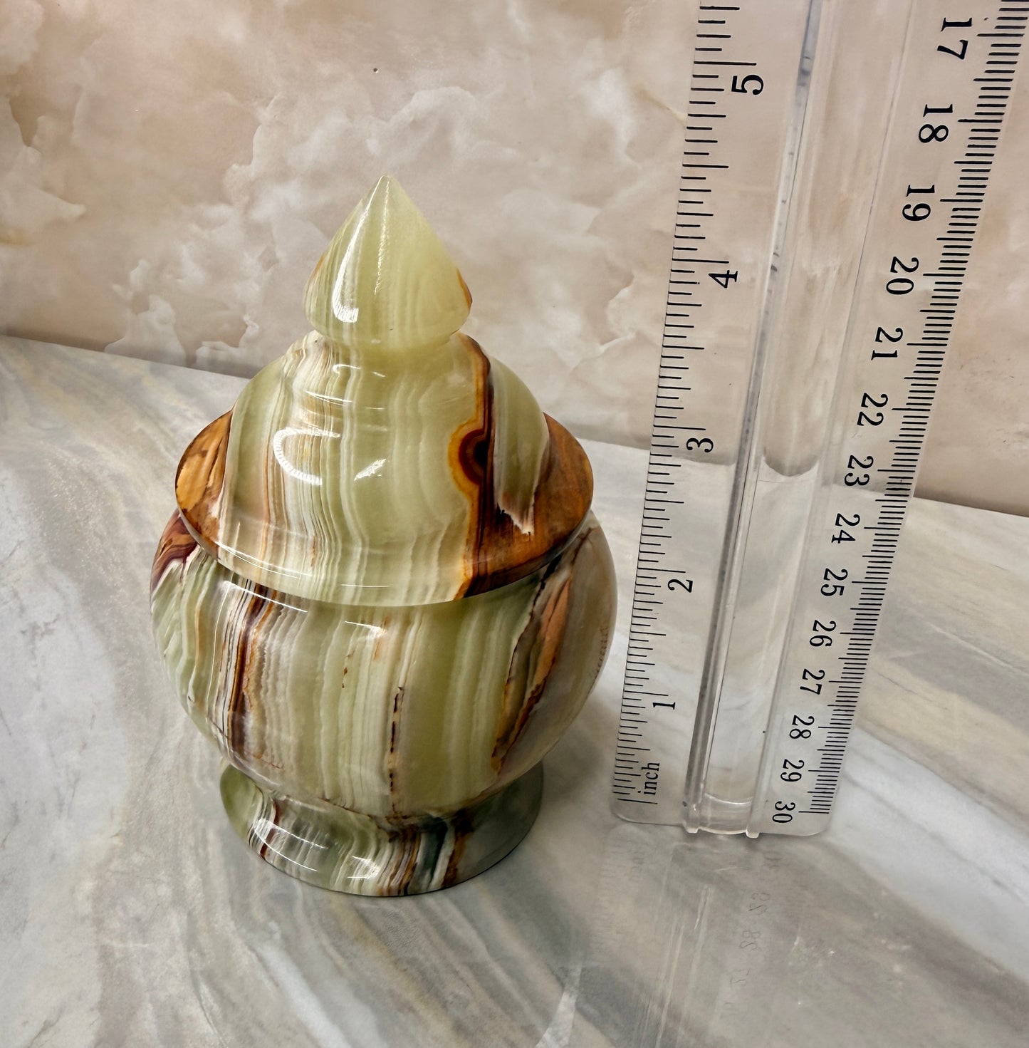 Onyx Jewelry Jar