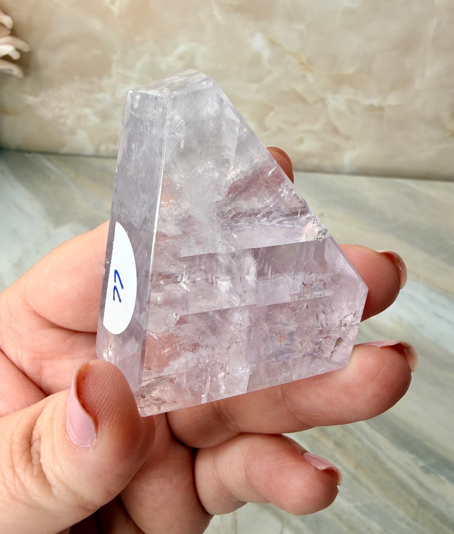 Fully Polished Purple Calcite from Madagascar