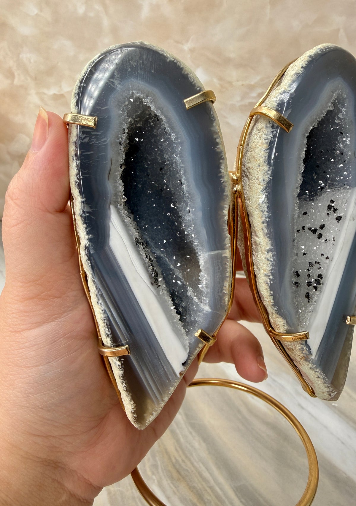 Brazilian Agate Wing Set