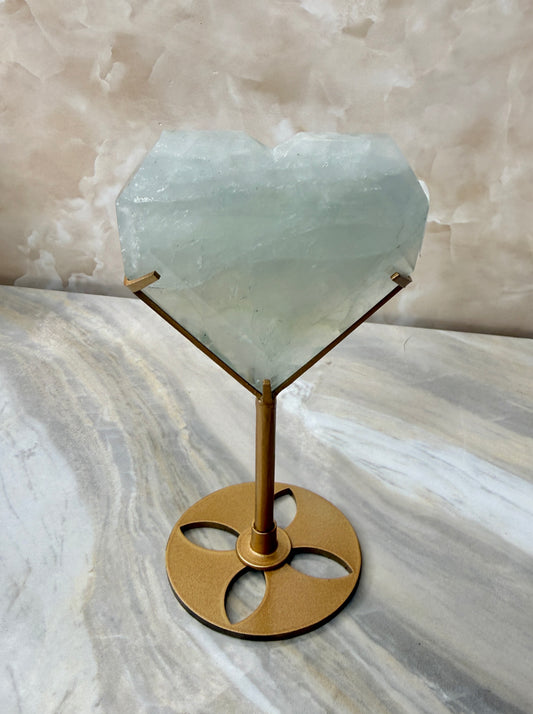 Fluorite Heart on Stand