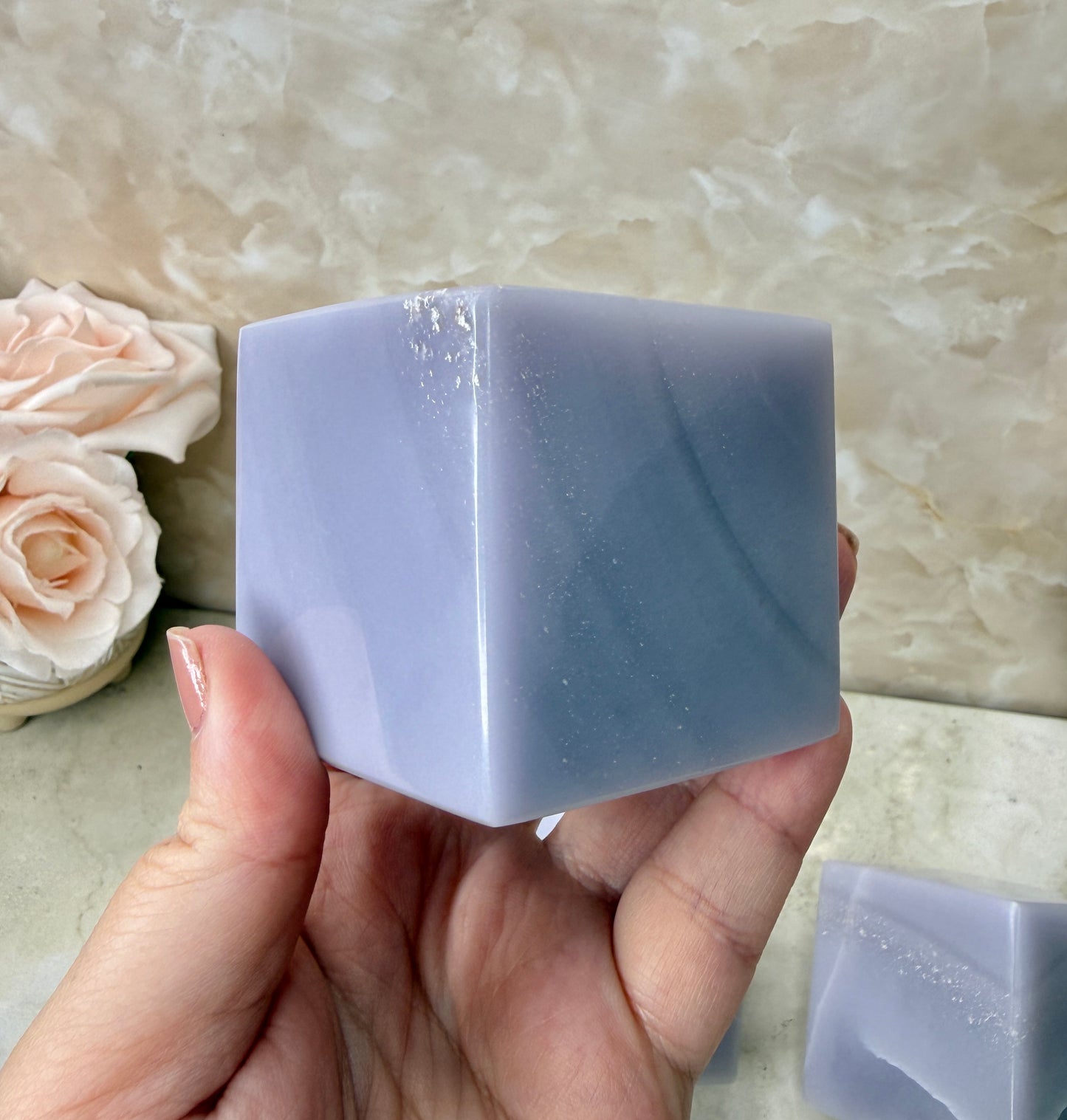 Lavender Fluorite Cube