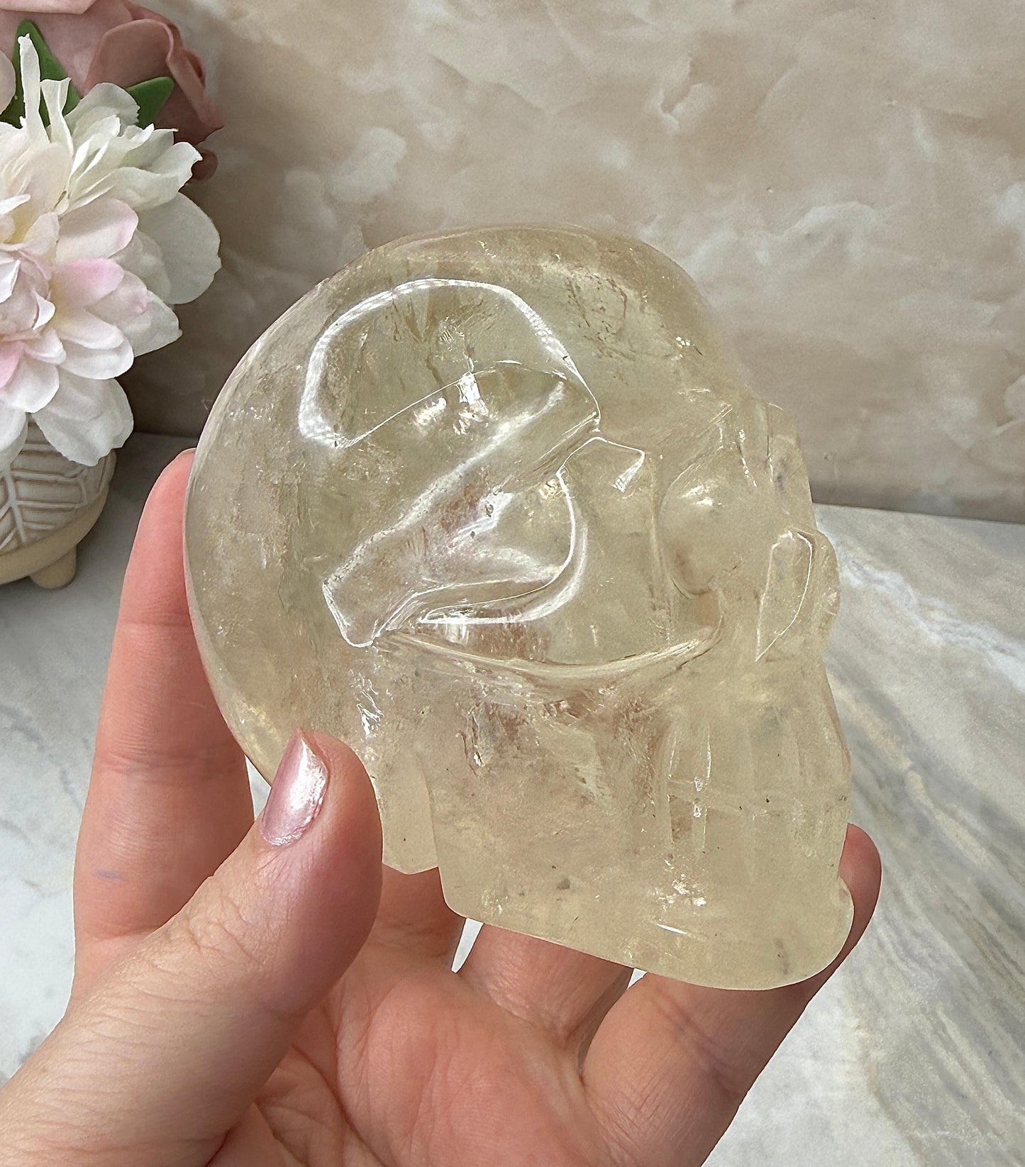 Citrine Skull from Brazil