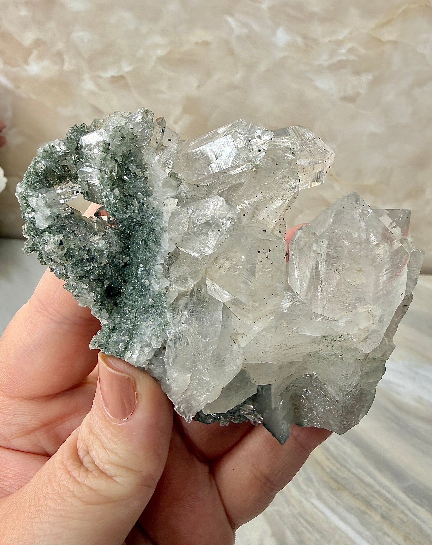Himalayan Quartz with Chlorite Cluster