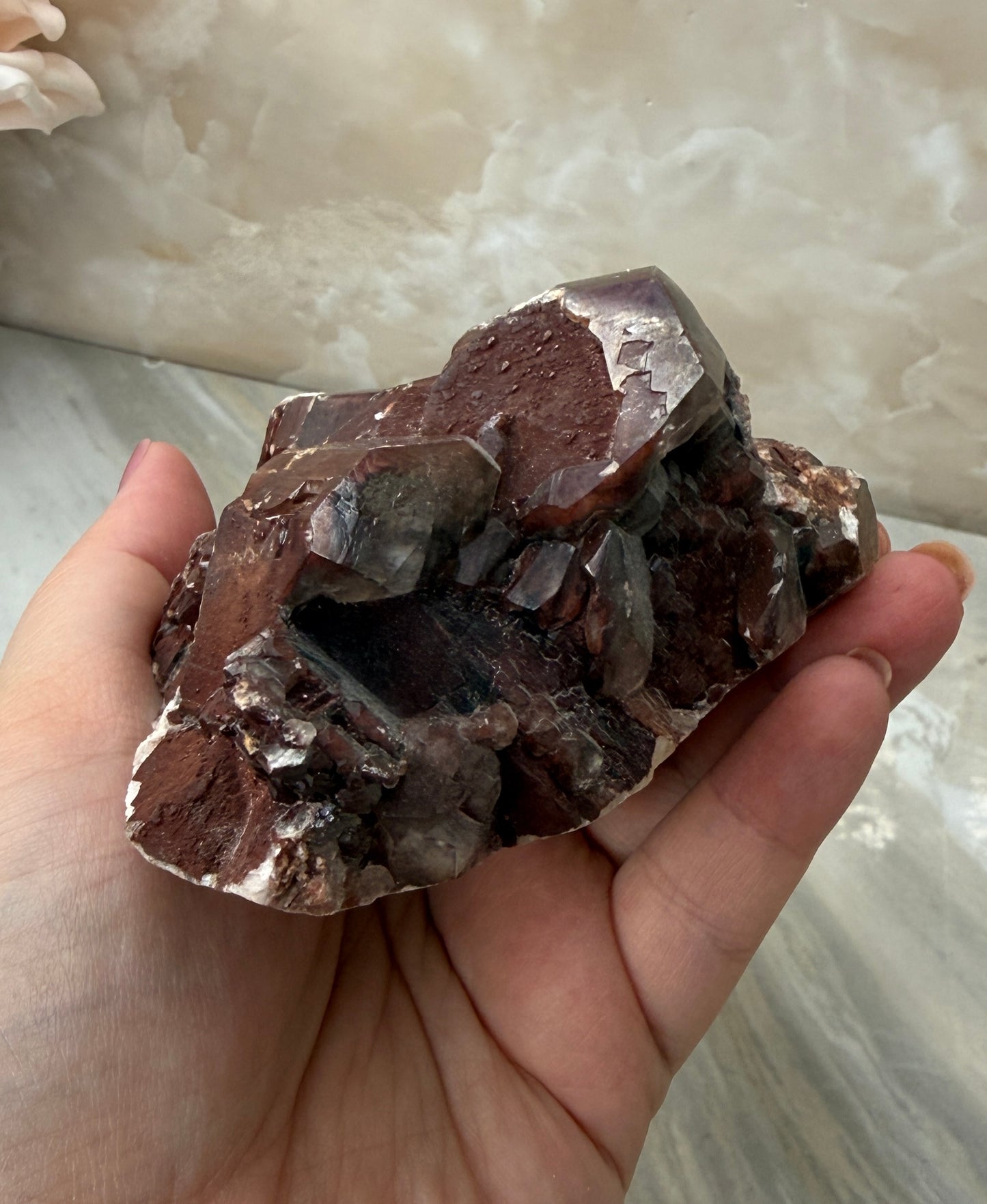 Chocolate Calcite Cluster