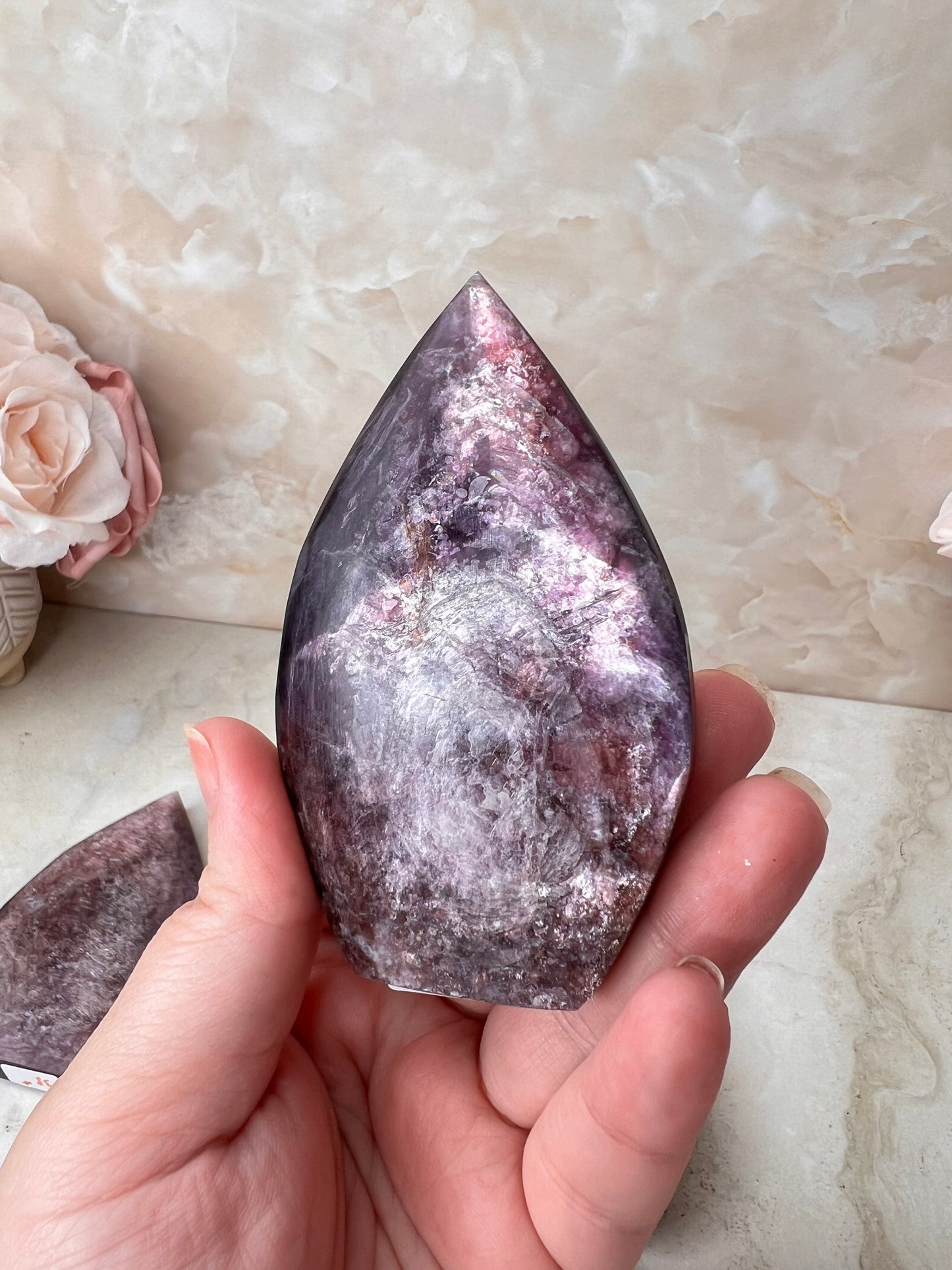 Gem Lepidolite Flame