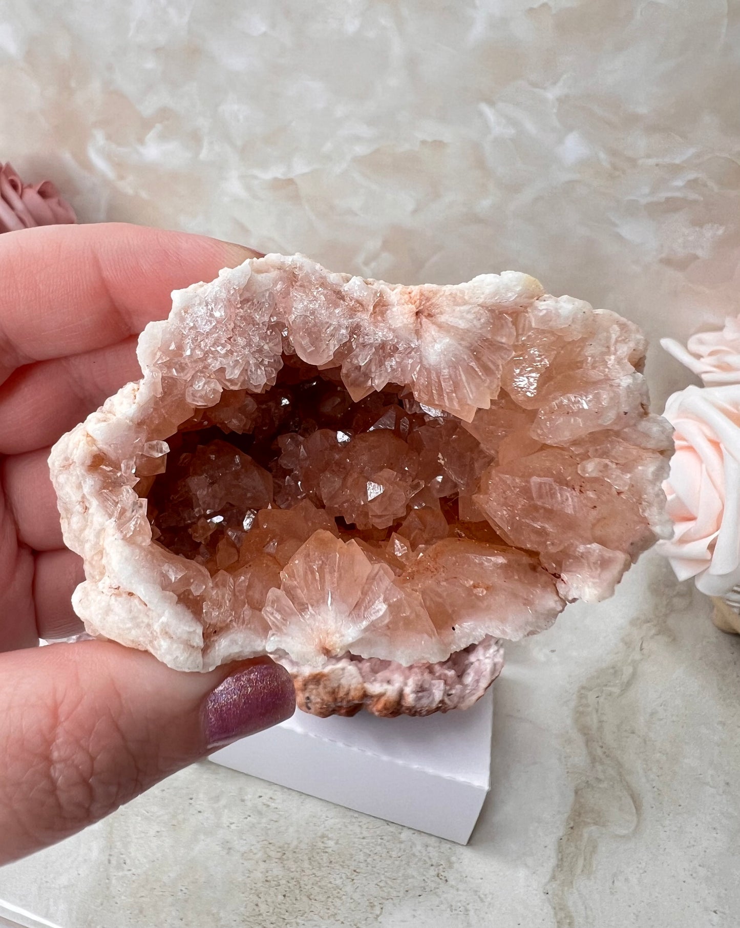 Pink Amethyst Geode from Argentina