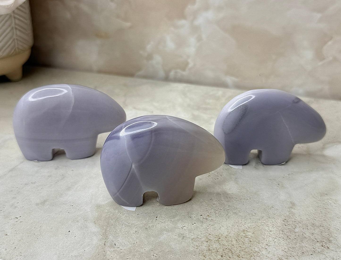 Lavender Fluorite Bear