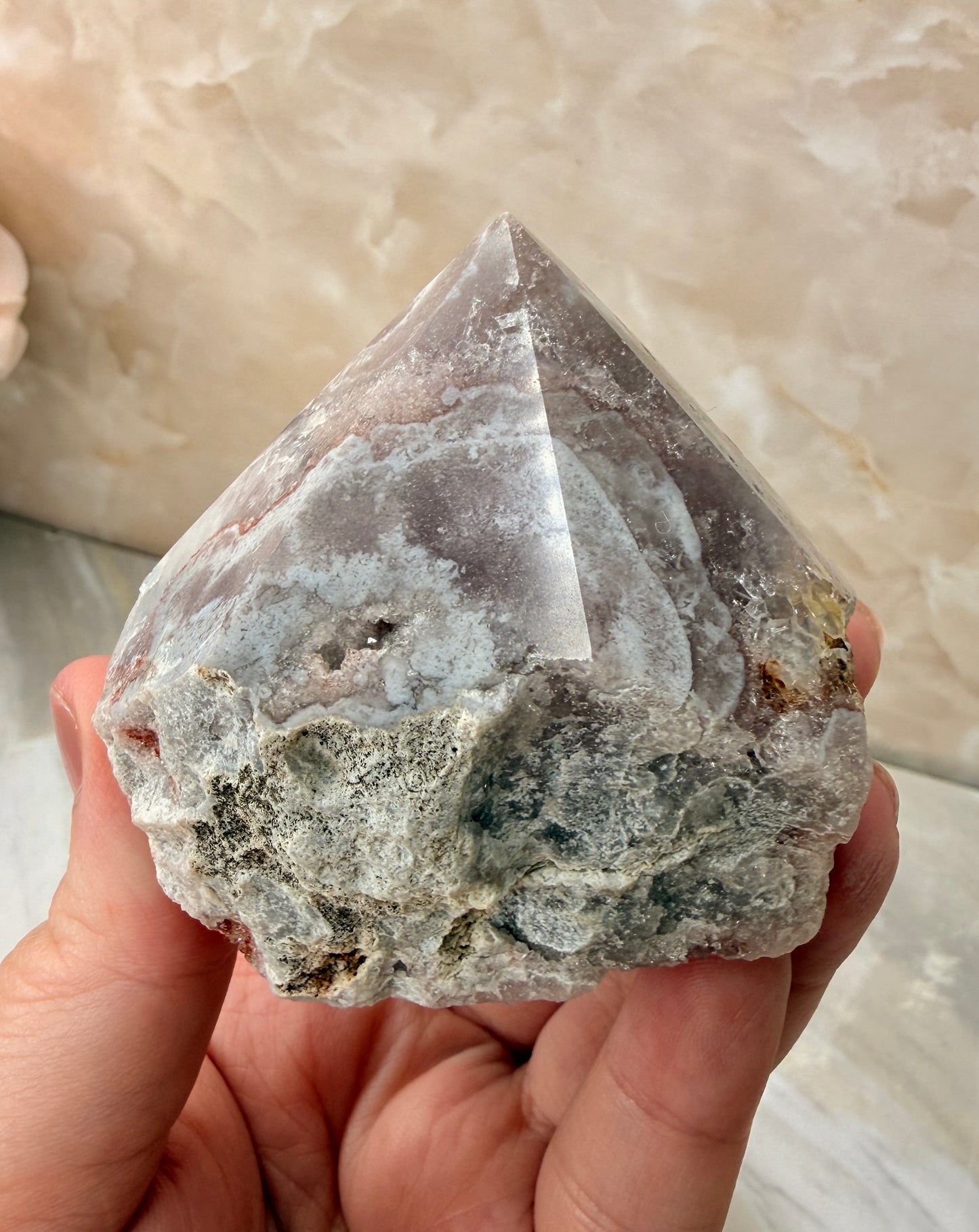 Pink Amethyst Top Polished Point