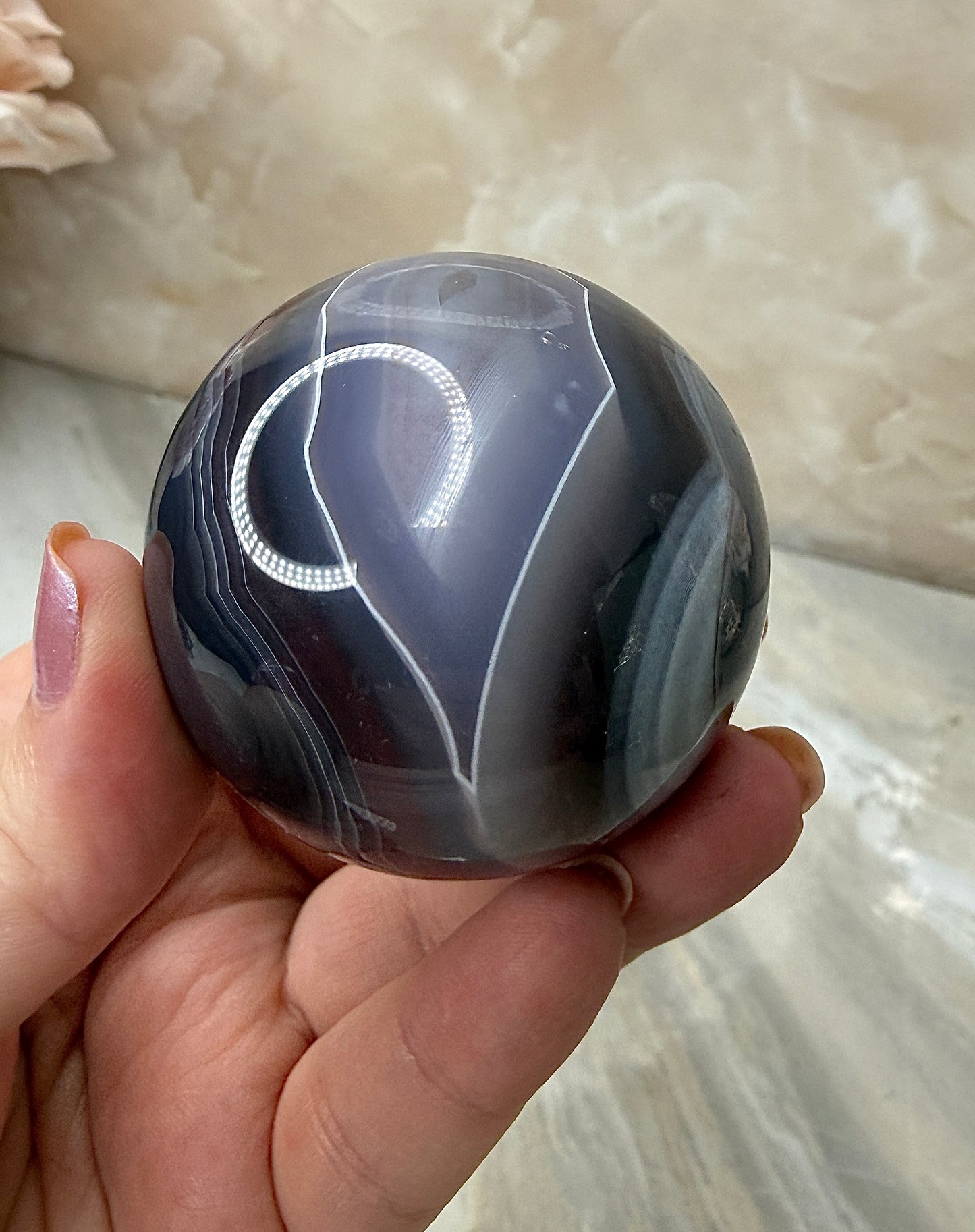 Swazi Agate Sphere 49mm