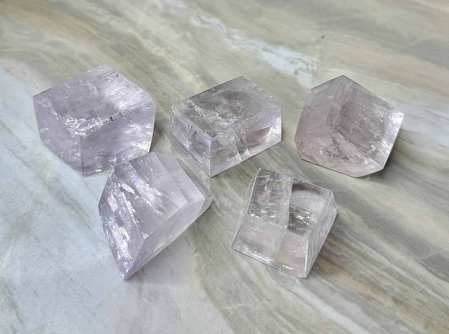 Fully Polished Purple Calcite from Madagascar