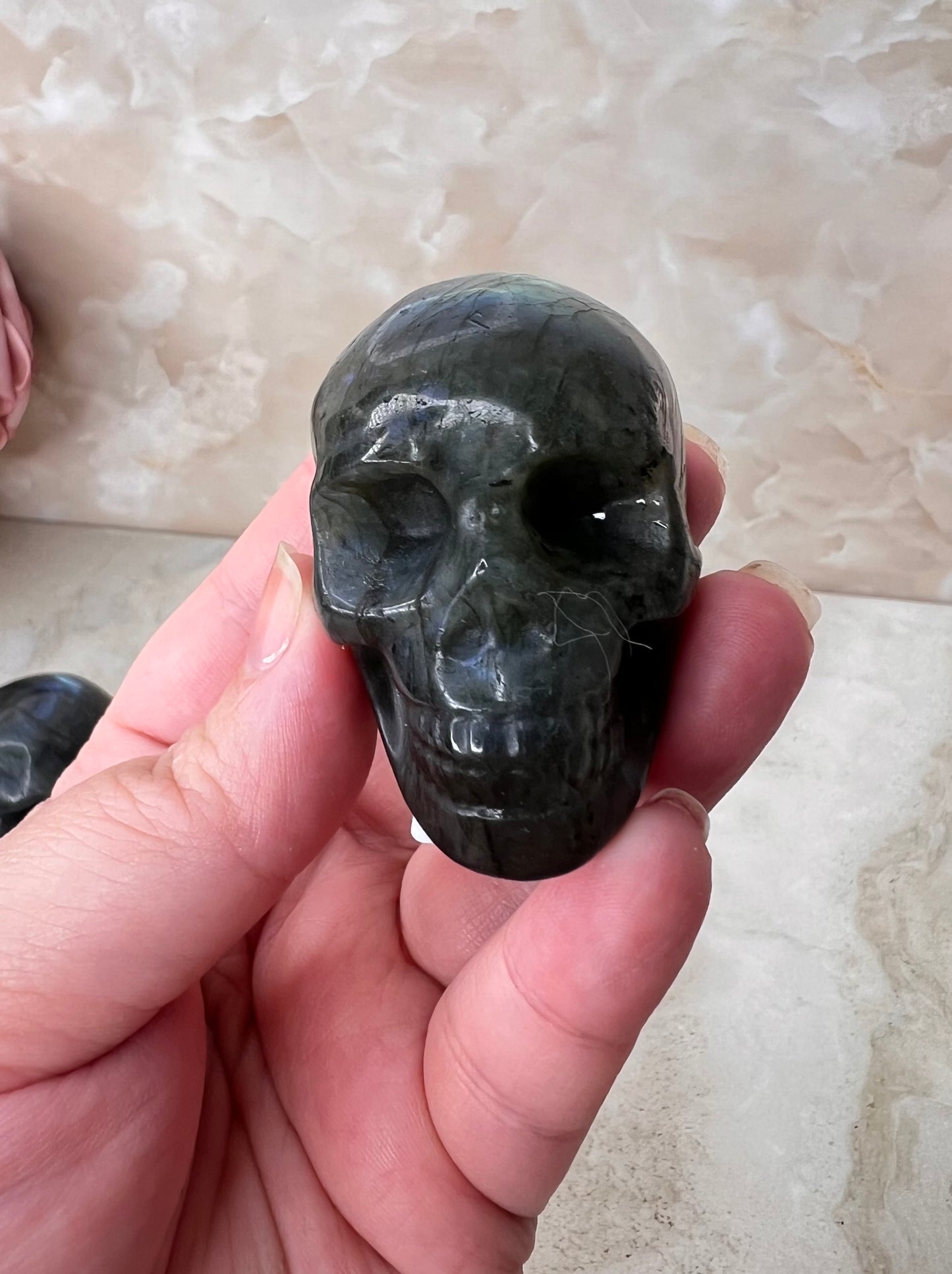 Labradorite Skull