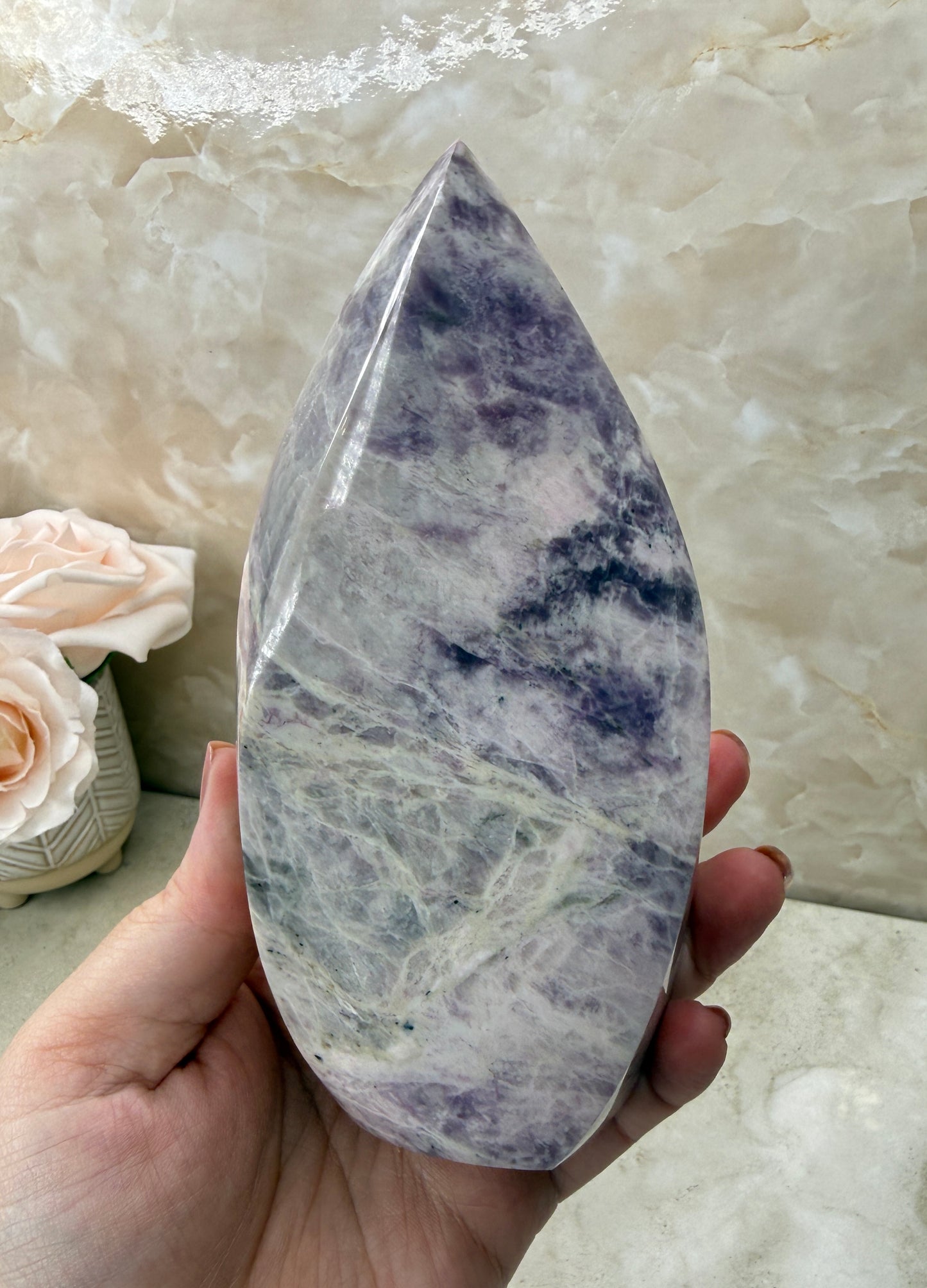 Rare Pink Sodalite Flame