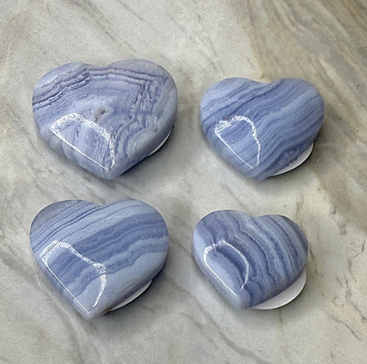 Blue Lace Agate Heart
