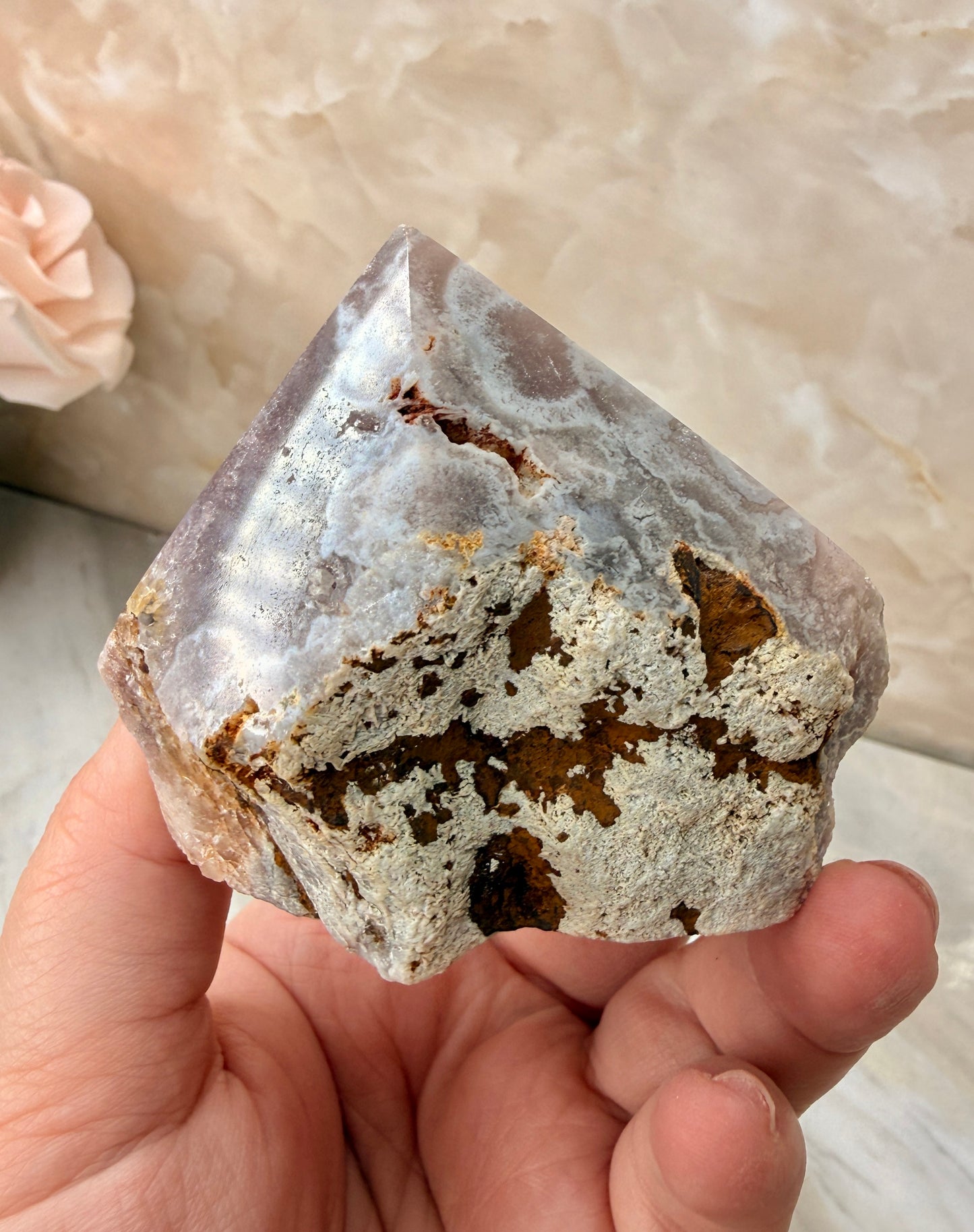 Pink Amethyst Top Polished Point