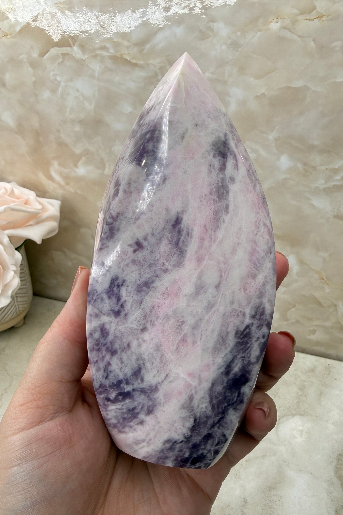Rare Pink Sodalite Flame