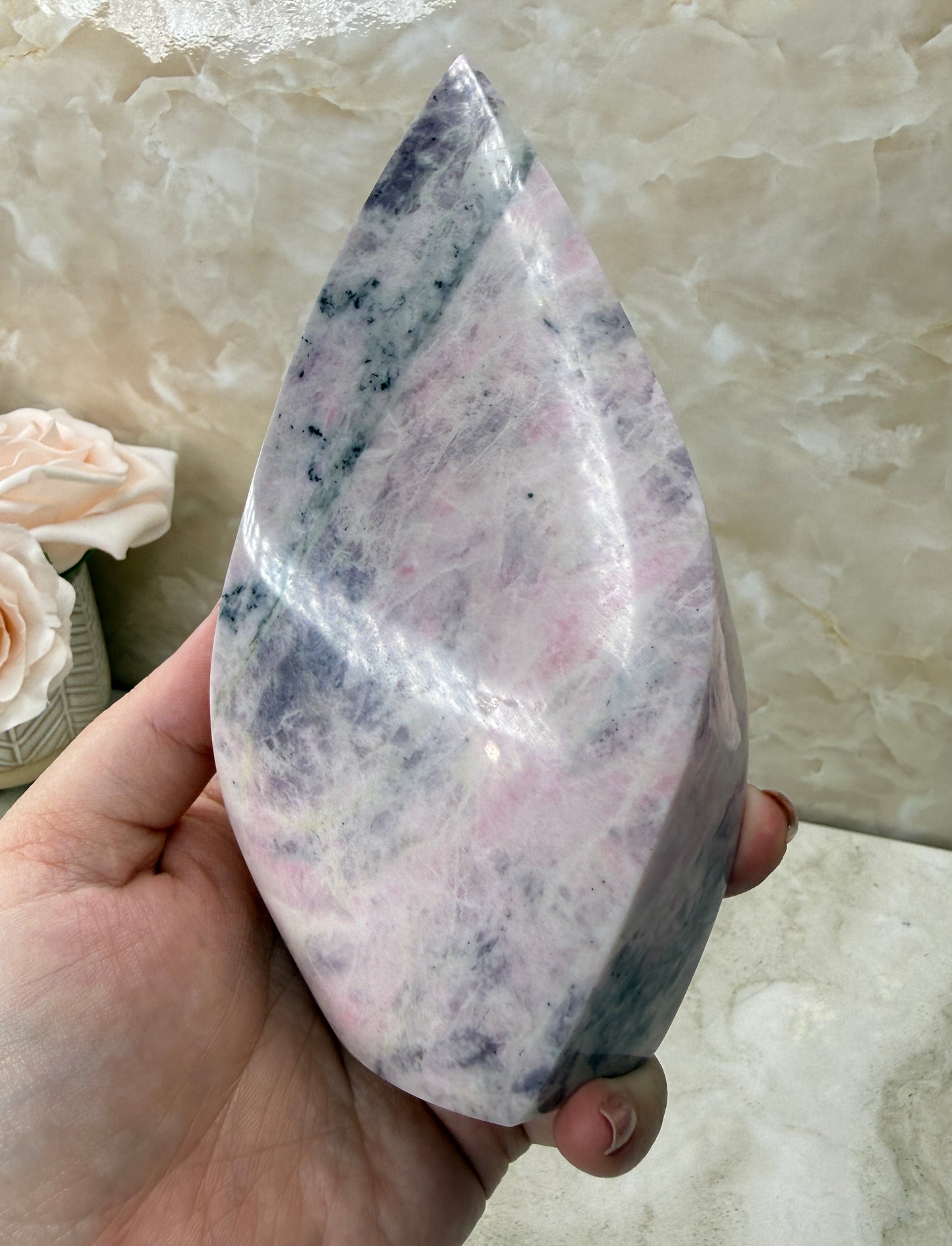 Rare Pink Sodalite Flame