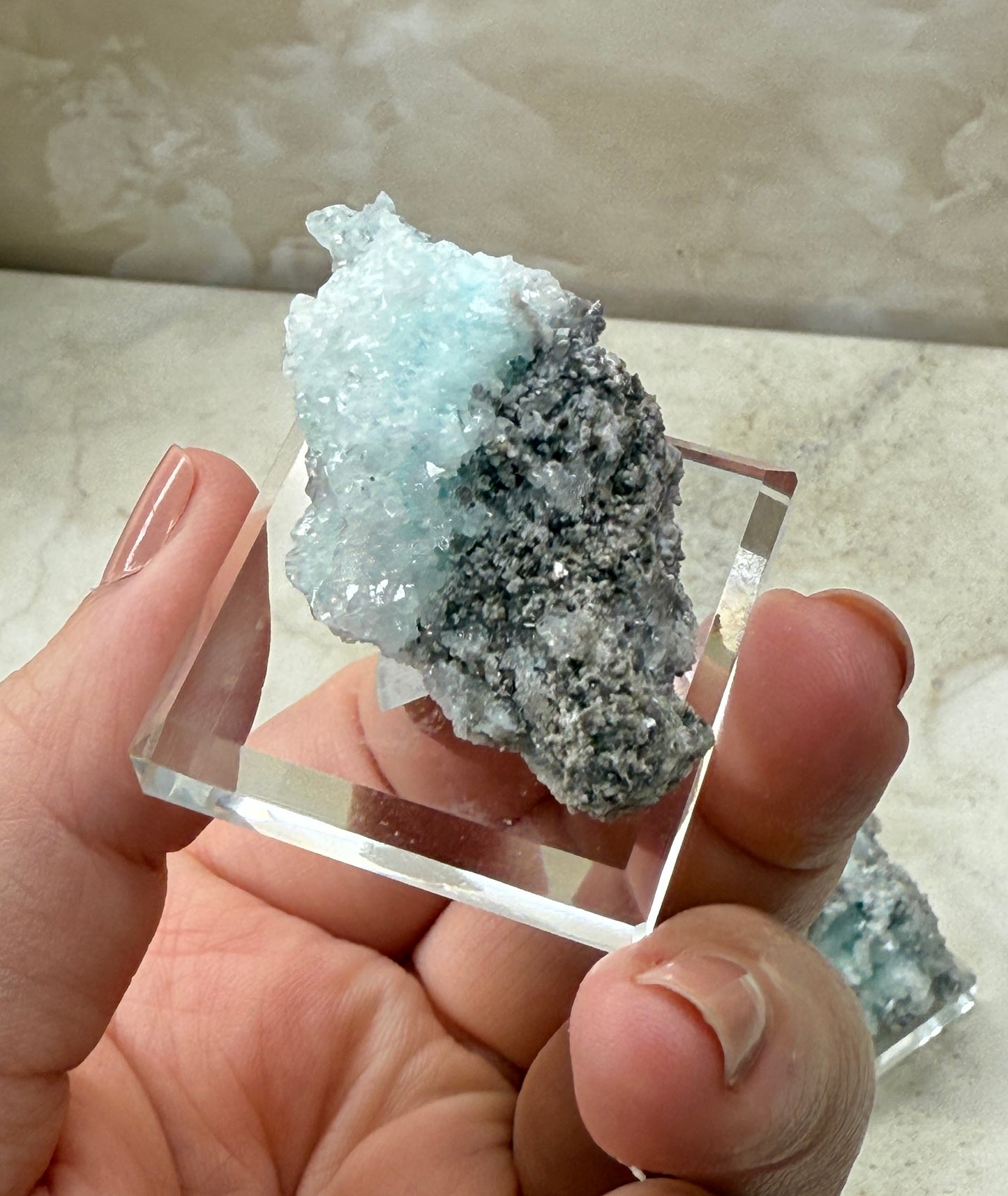Calcite with Copper from Mexico