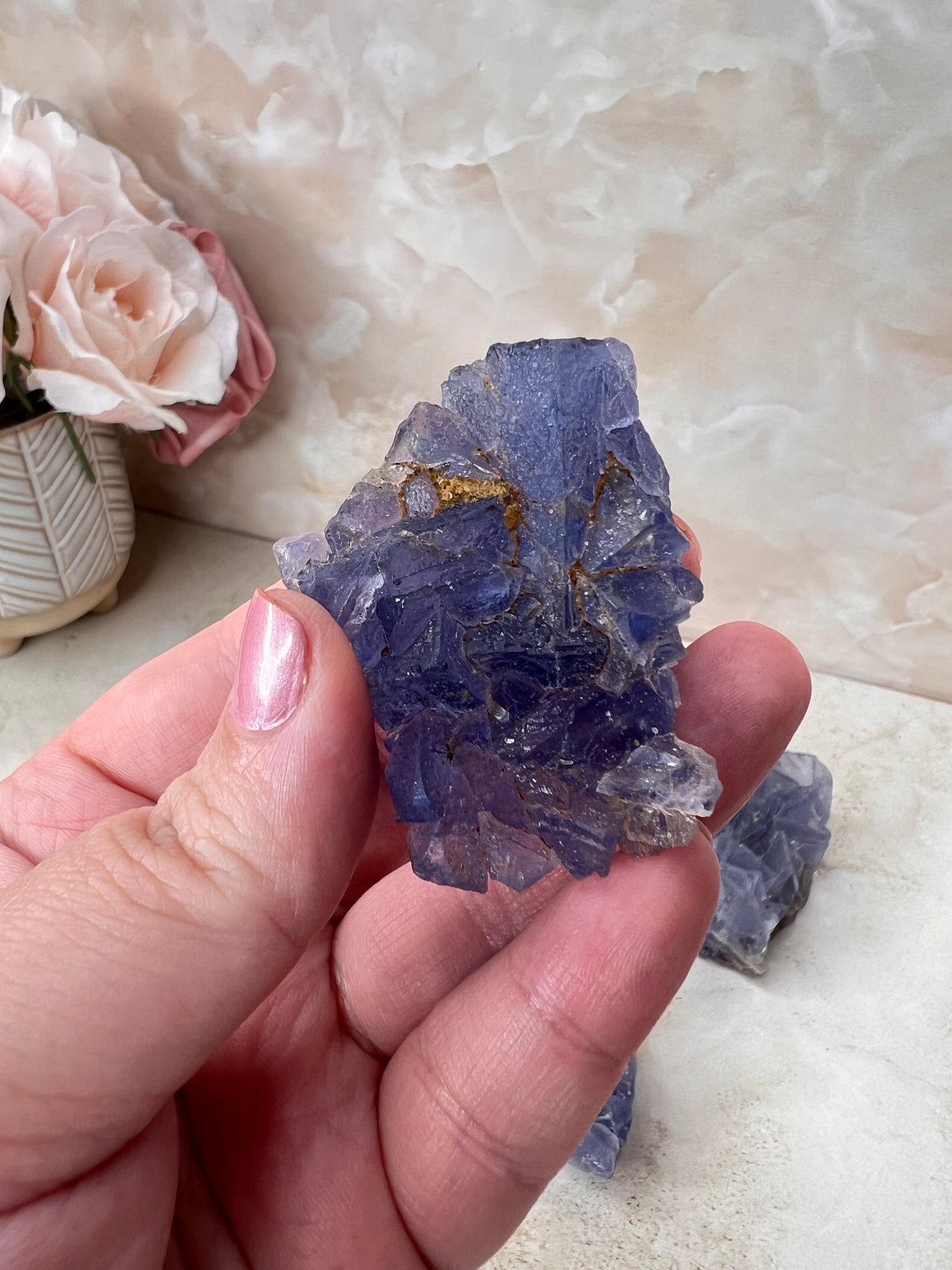 Blue/Lavender Fluorite Cluster