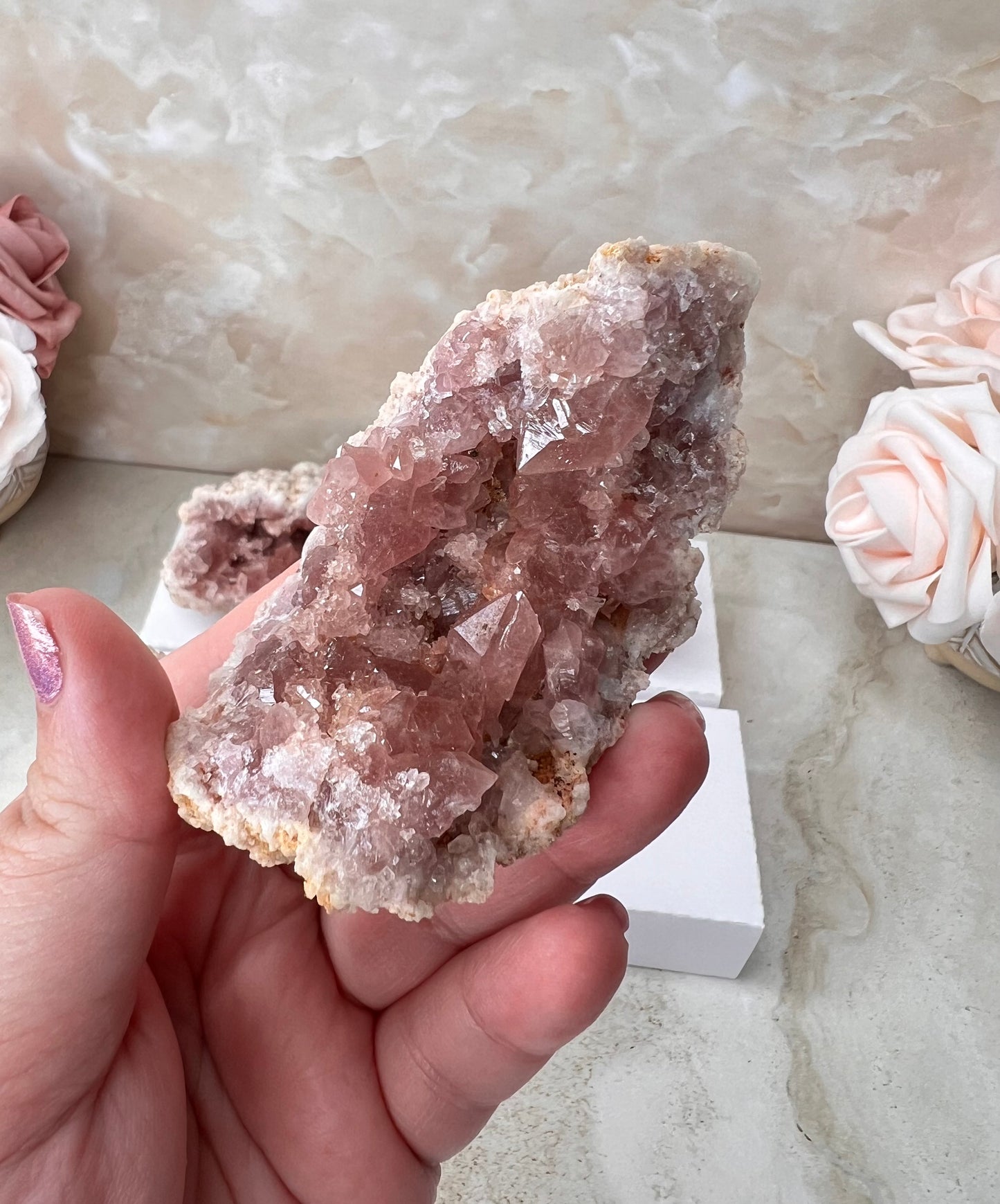 Pink Amethyst Geode from Argentina