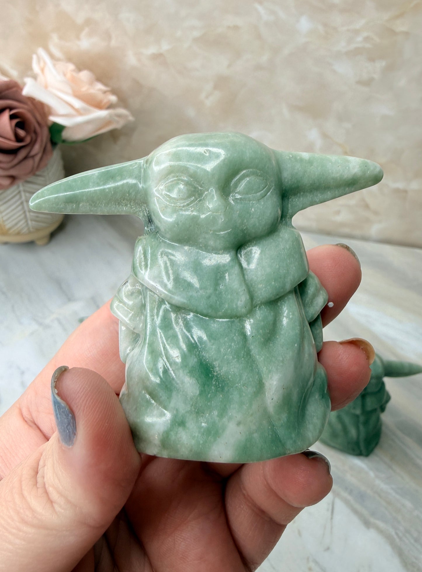Jade Grogu Carving